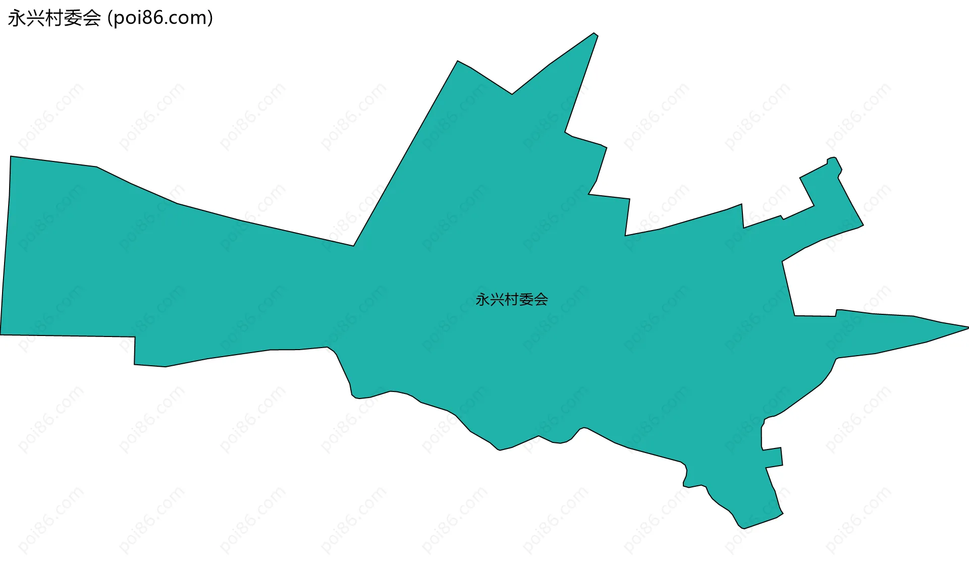 永兴村委会边界地图