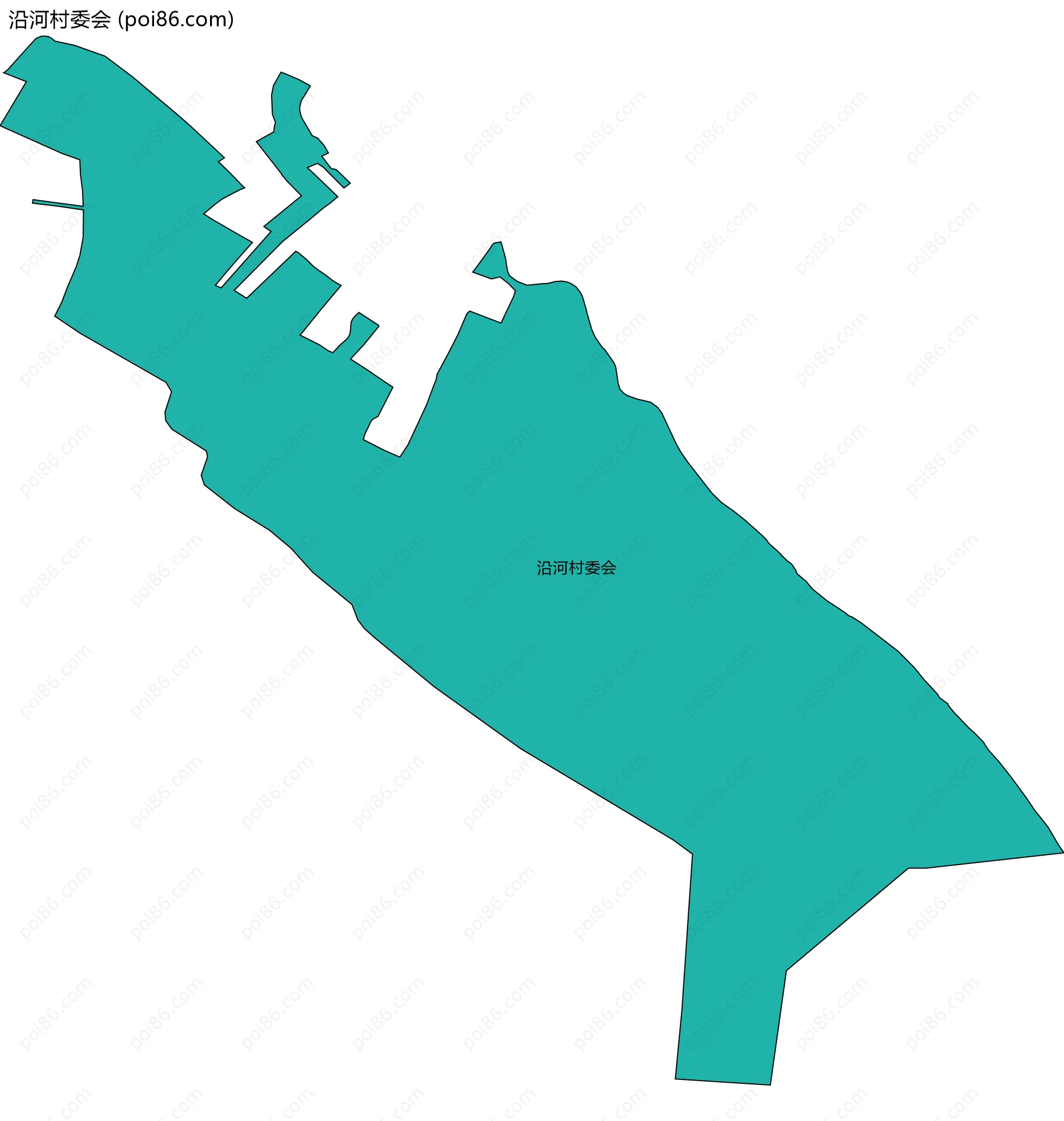 沿河村委会边界地图