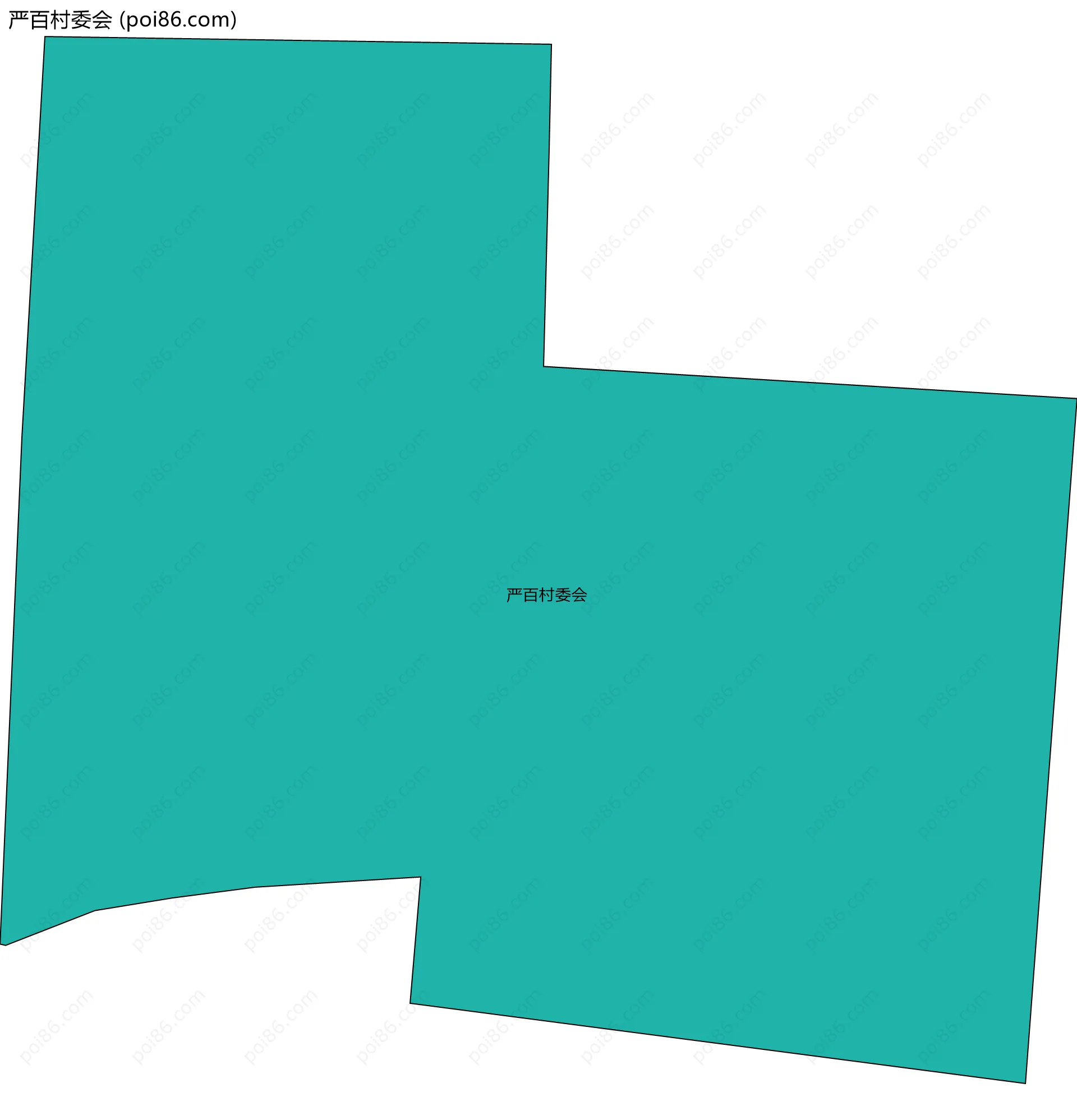 严百村委会边界地图