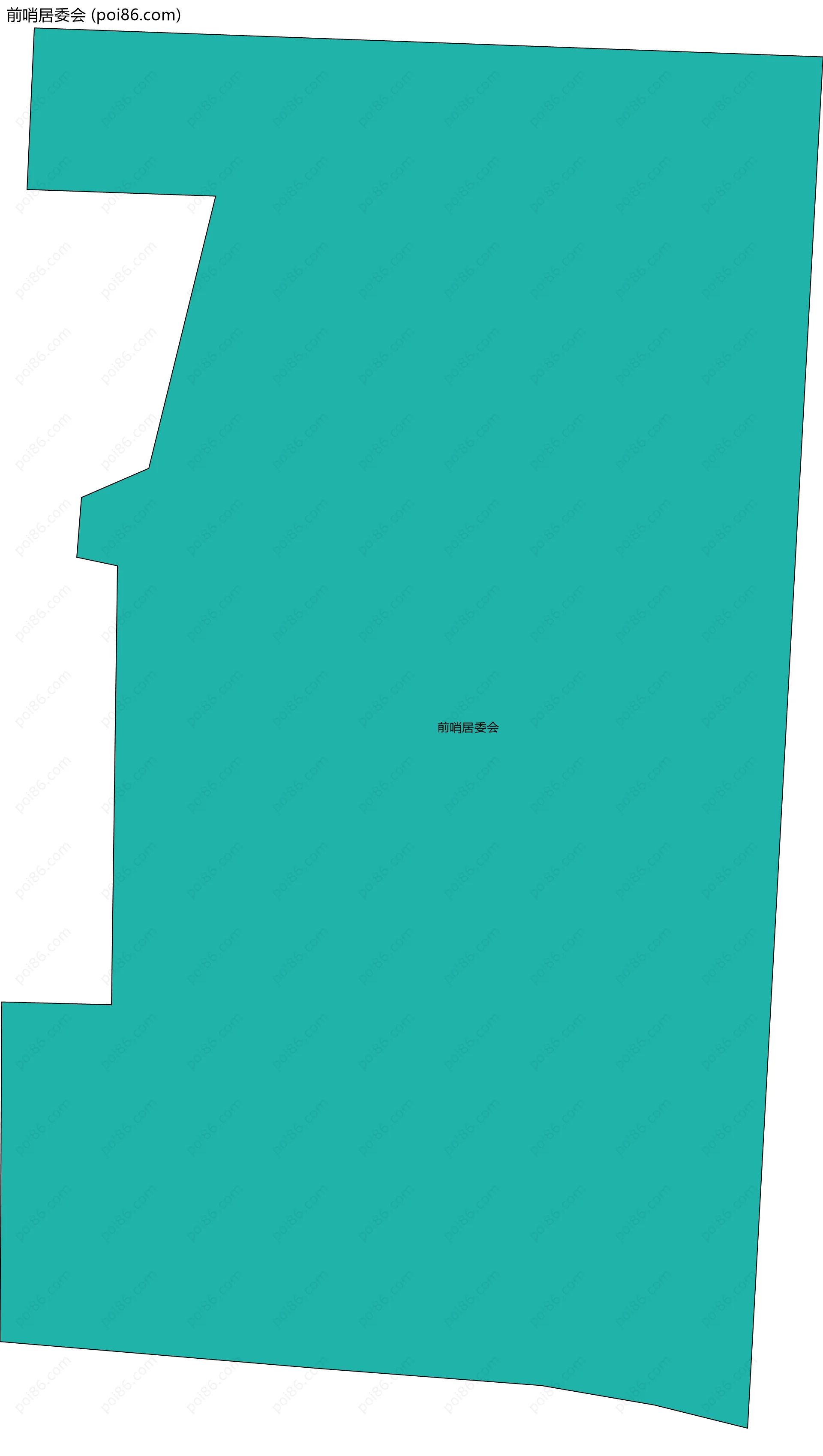 前哨居委会边界地图