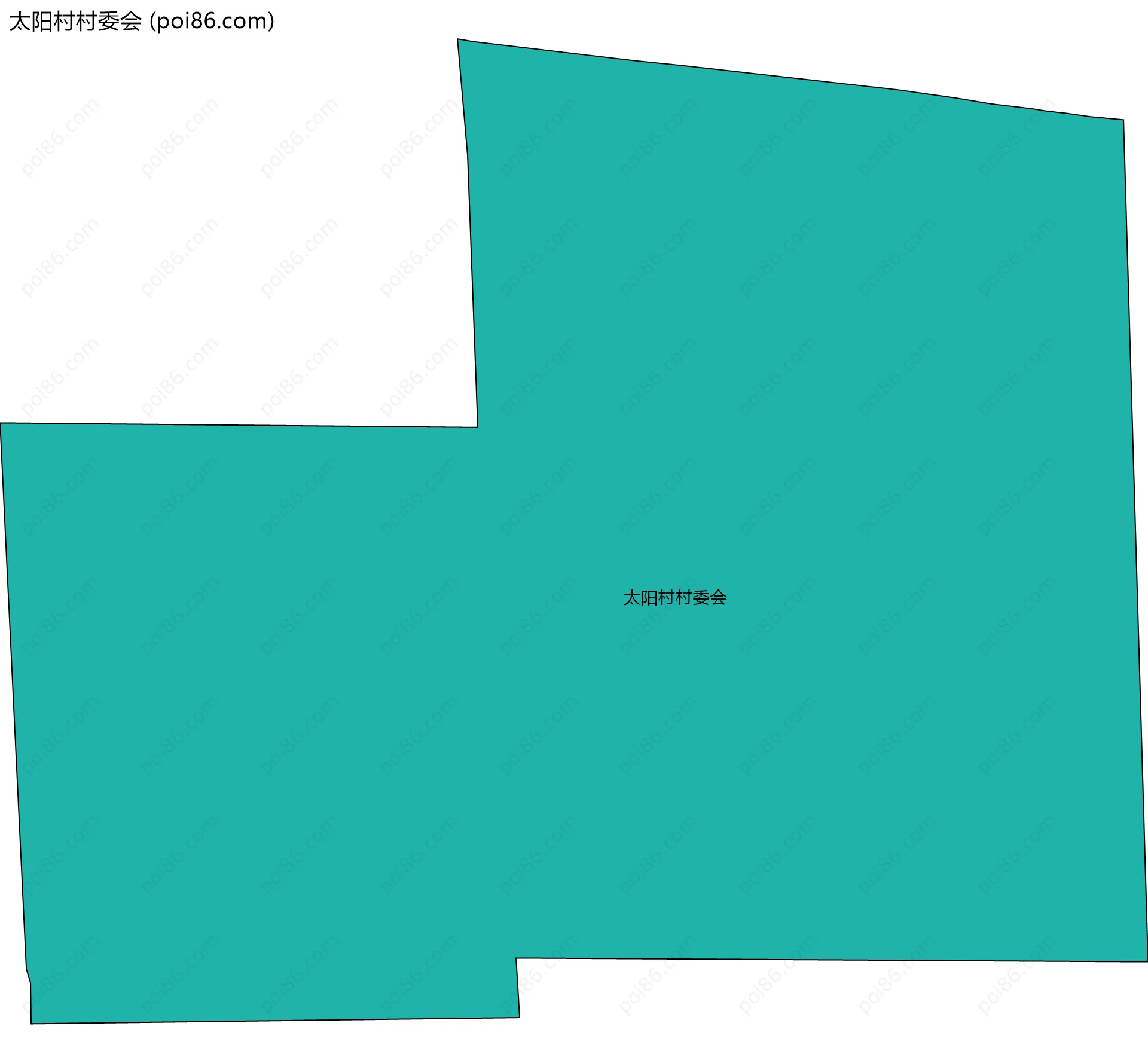 太阳村村委会边界地图