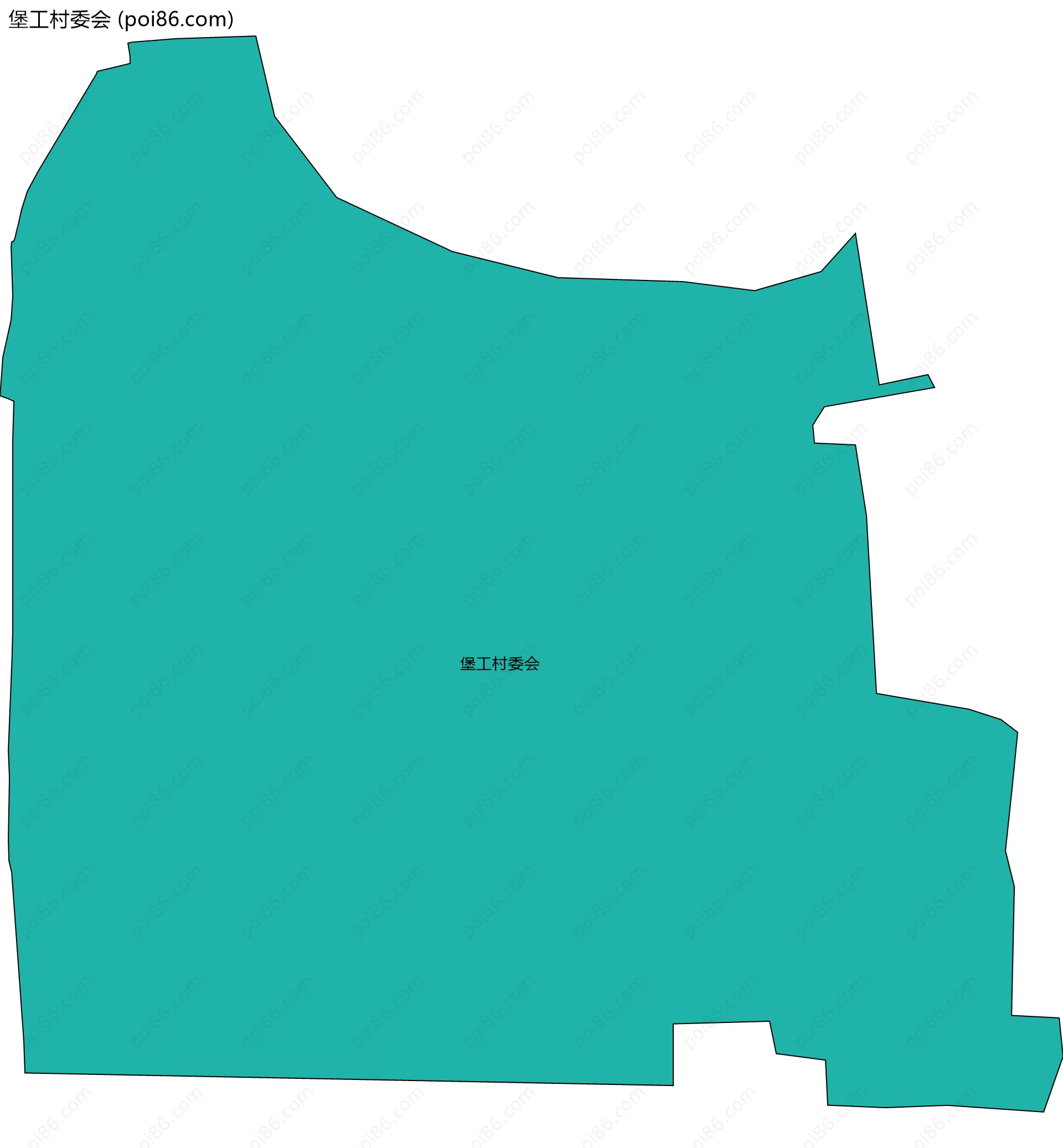 堡工村委会边界地图