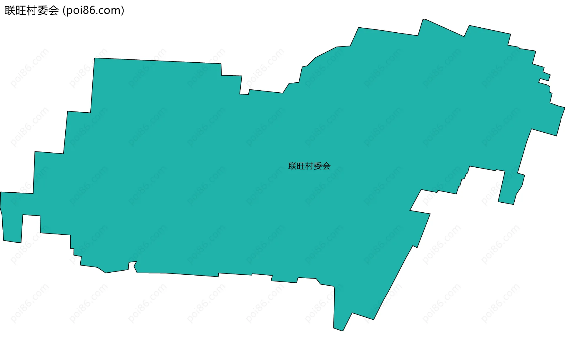 联旺村委会边界地图