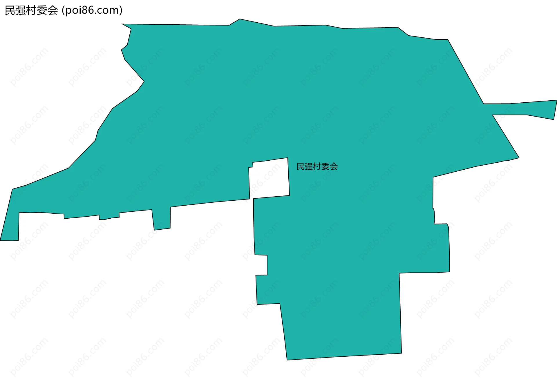 民强村委会边界地图