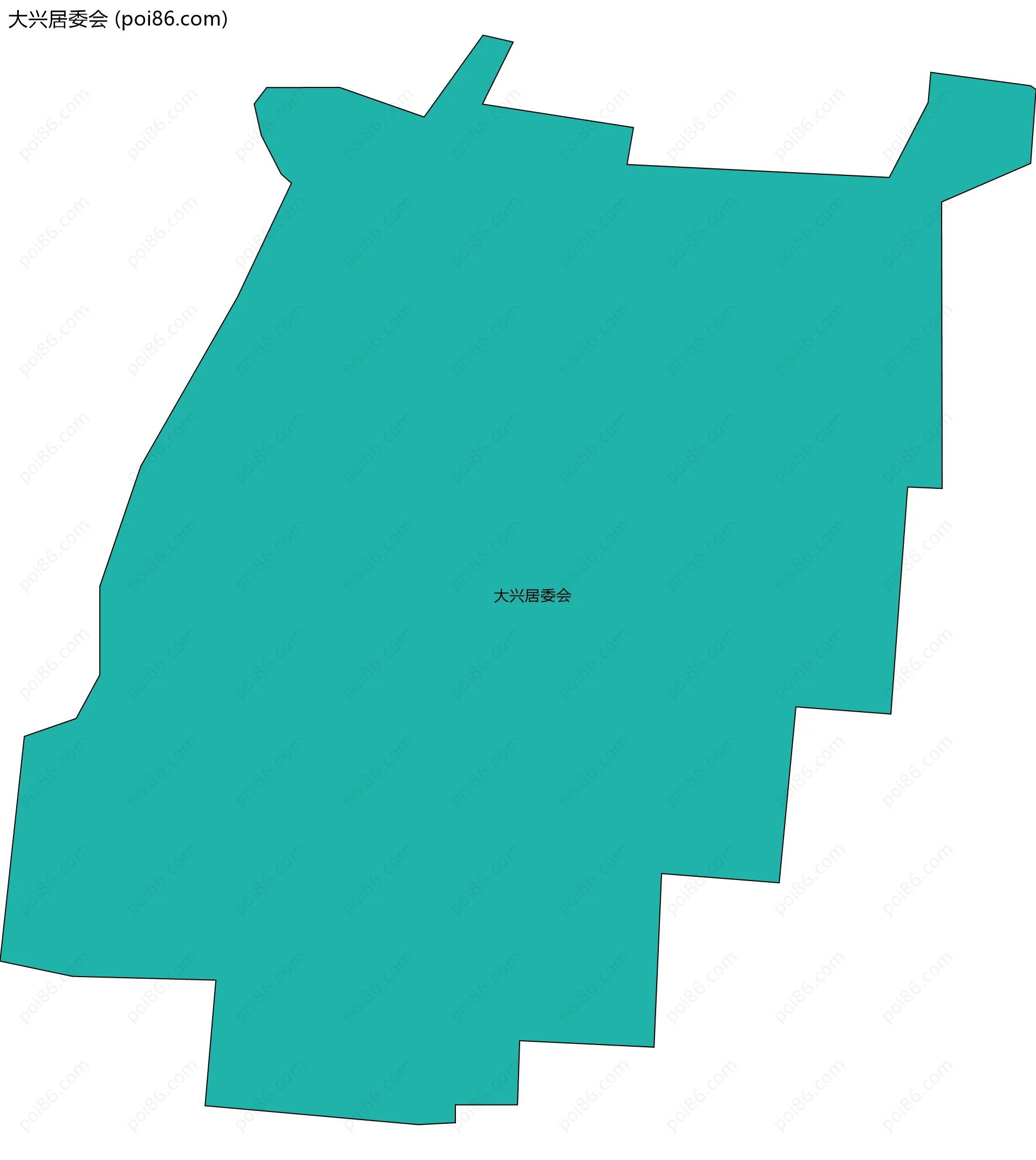 大兴居委会边界地图