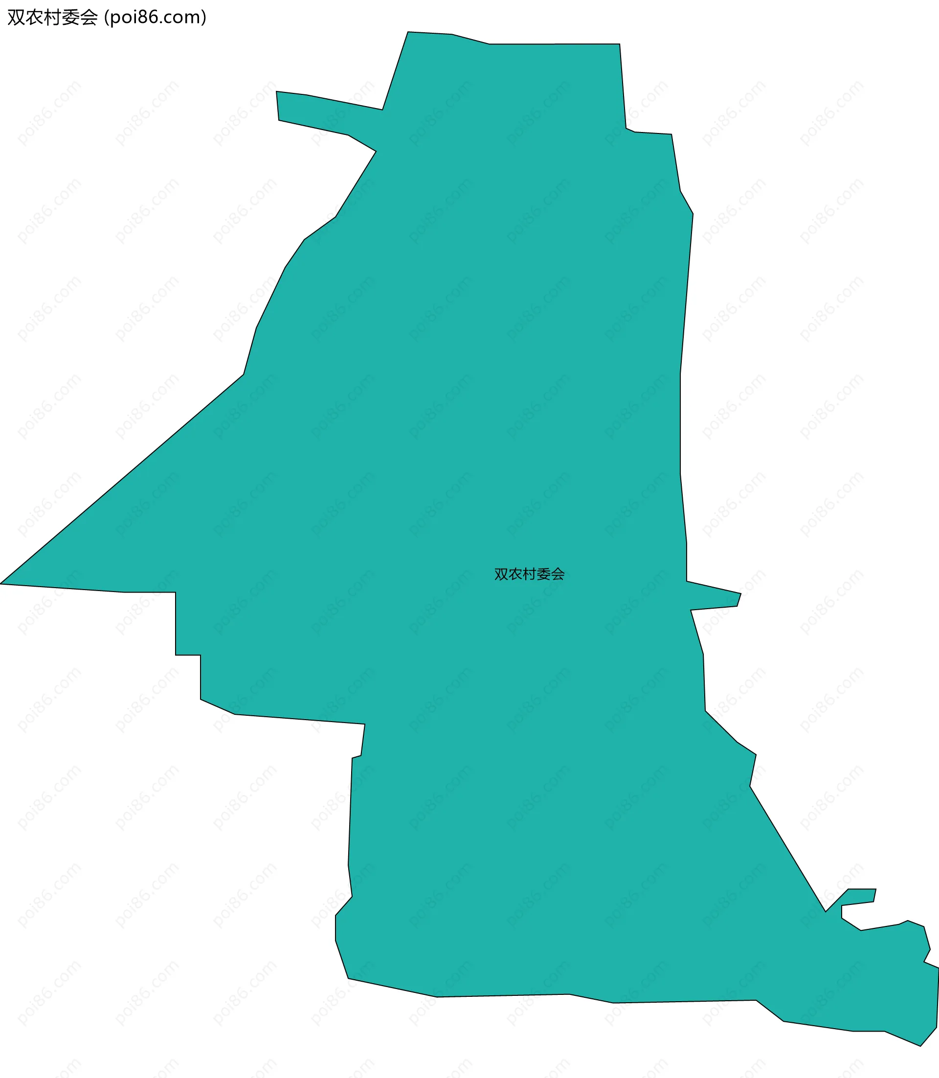 双农村委会边界地图