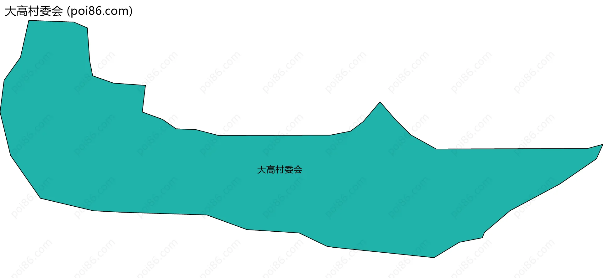 大高村委会边界地图