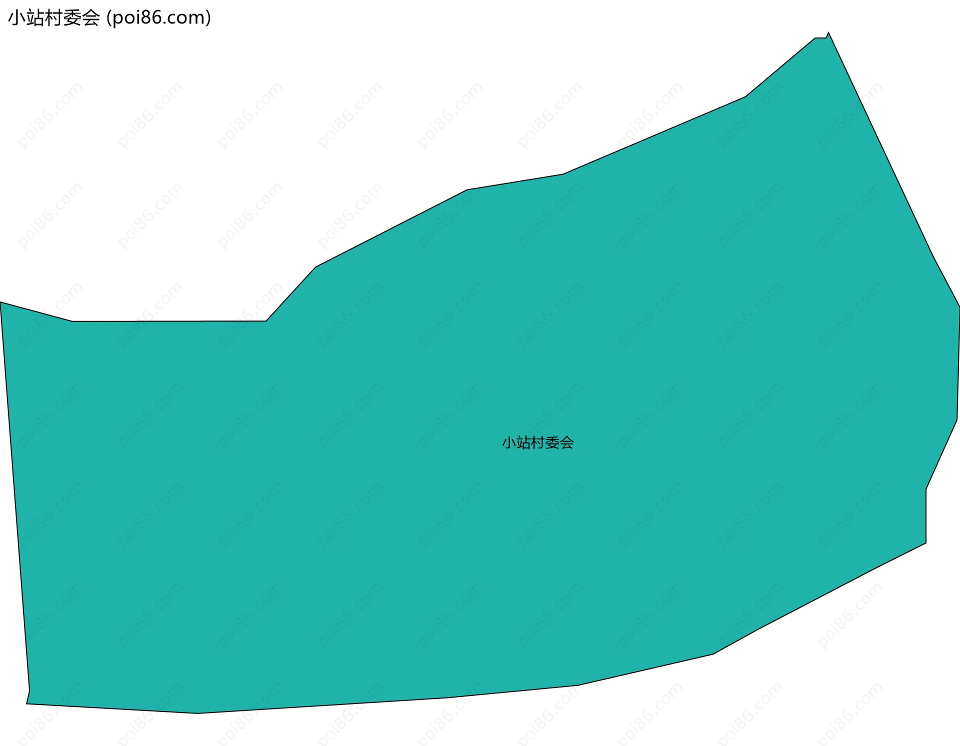 小站村委会边界地图
