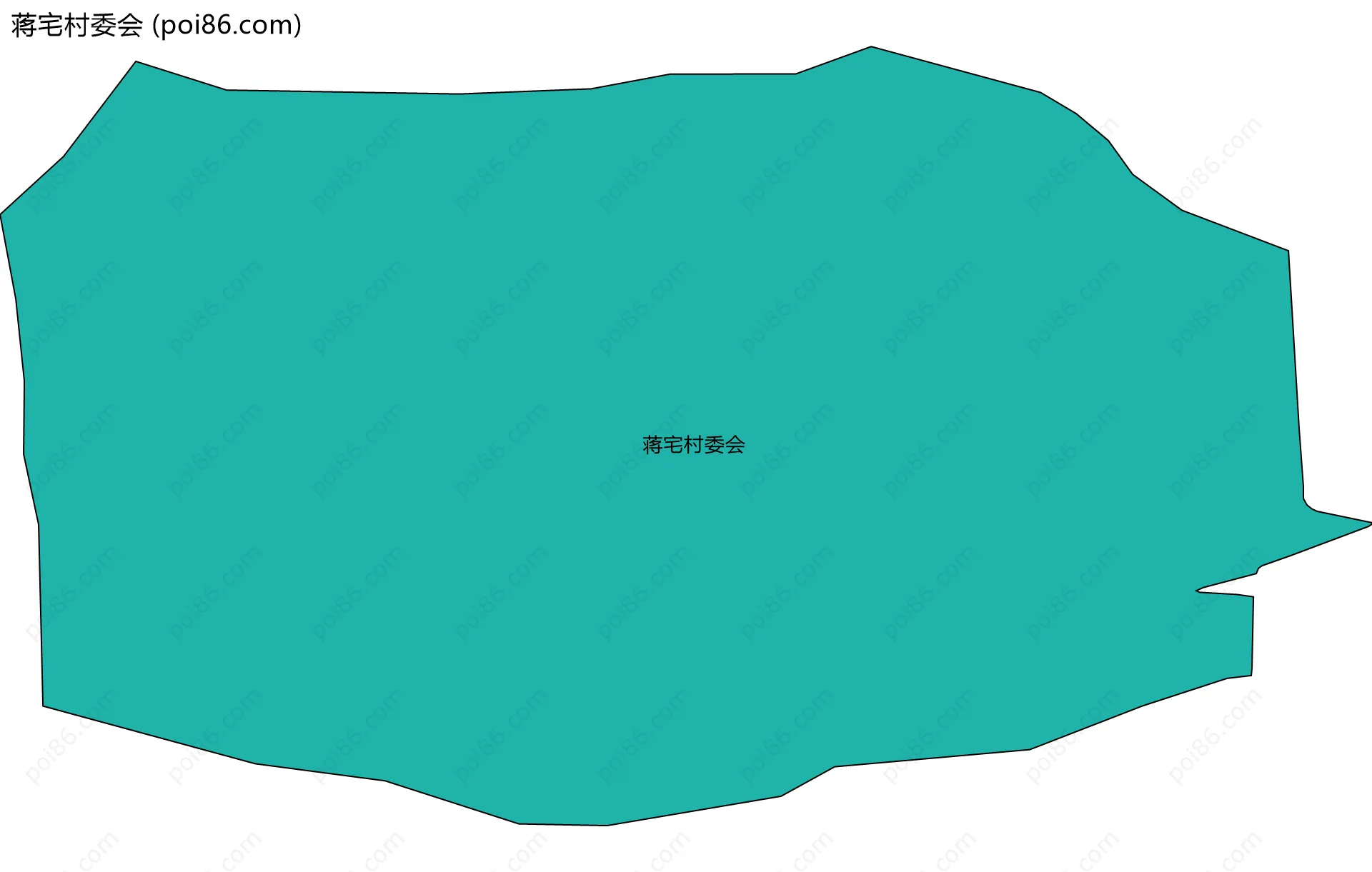 蒋宅村委会边界地图