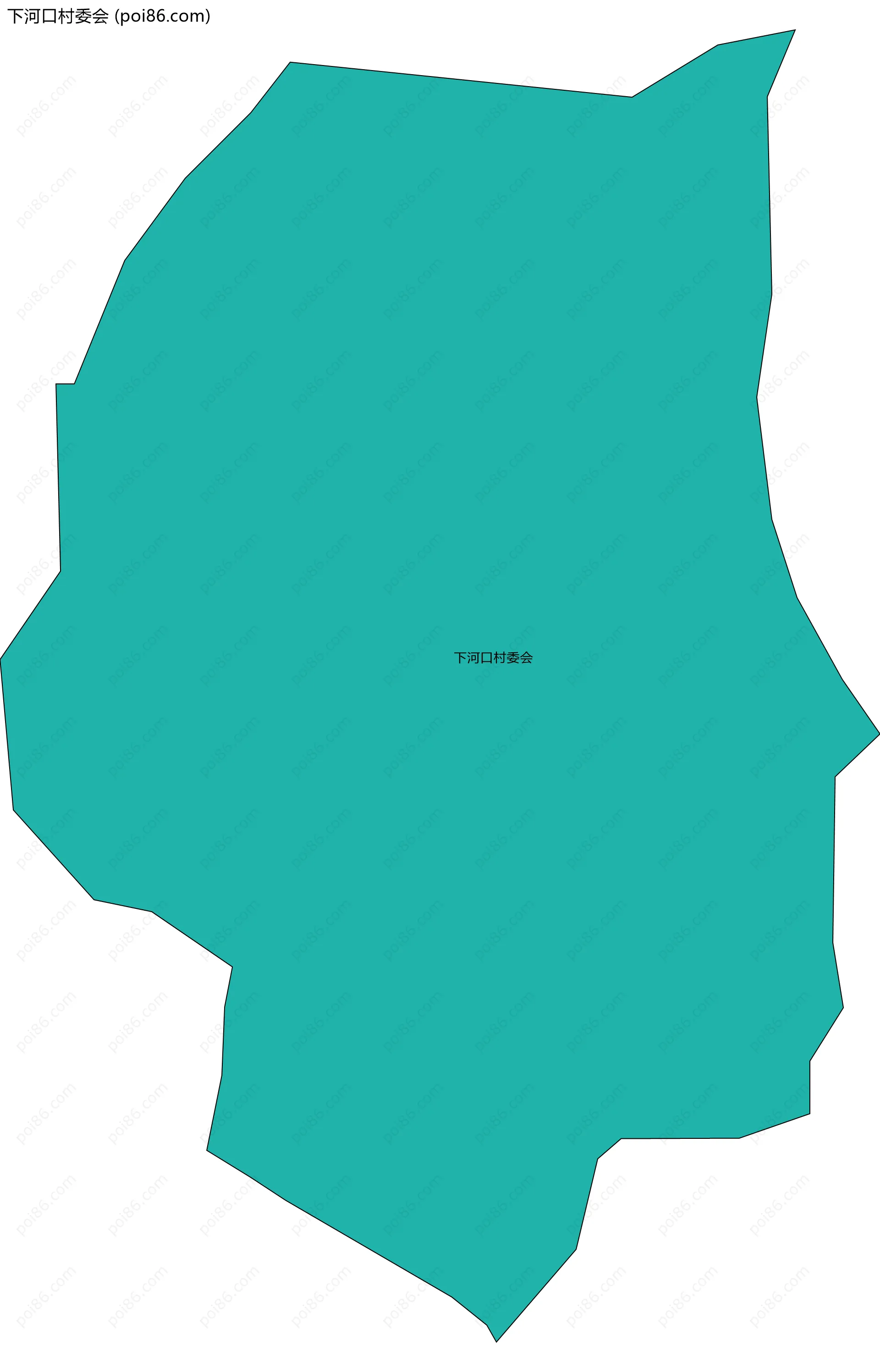 下河口村委会边界地图