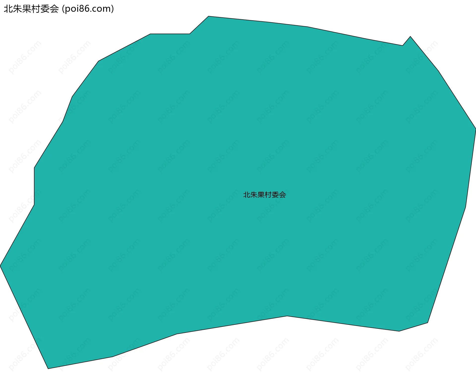 北朱果村委会边界地图