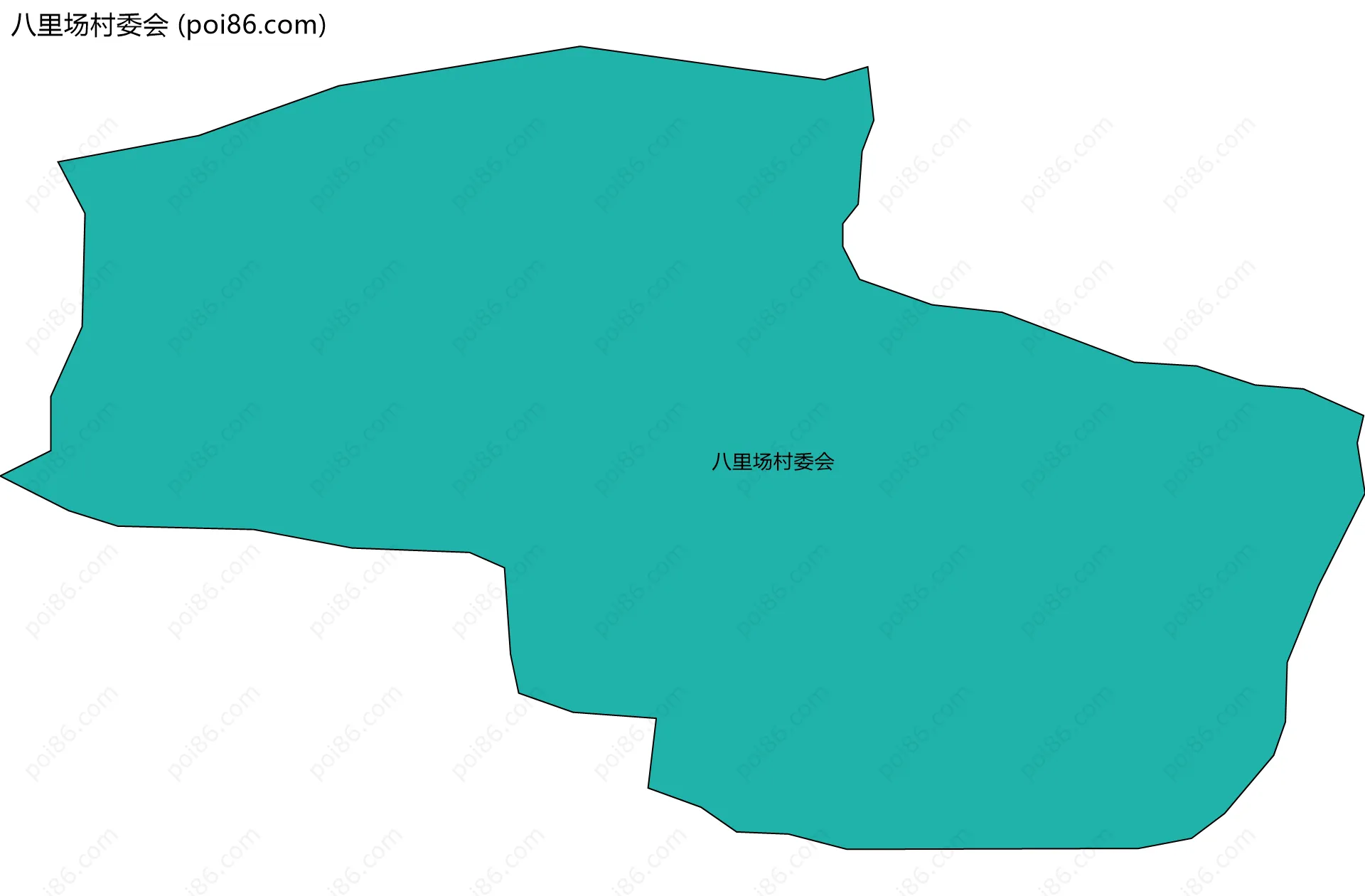 八里场村委会边界地图