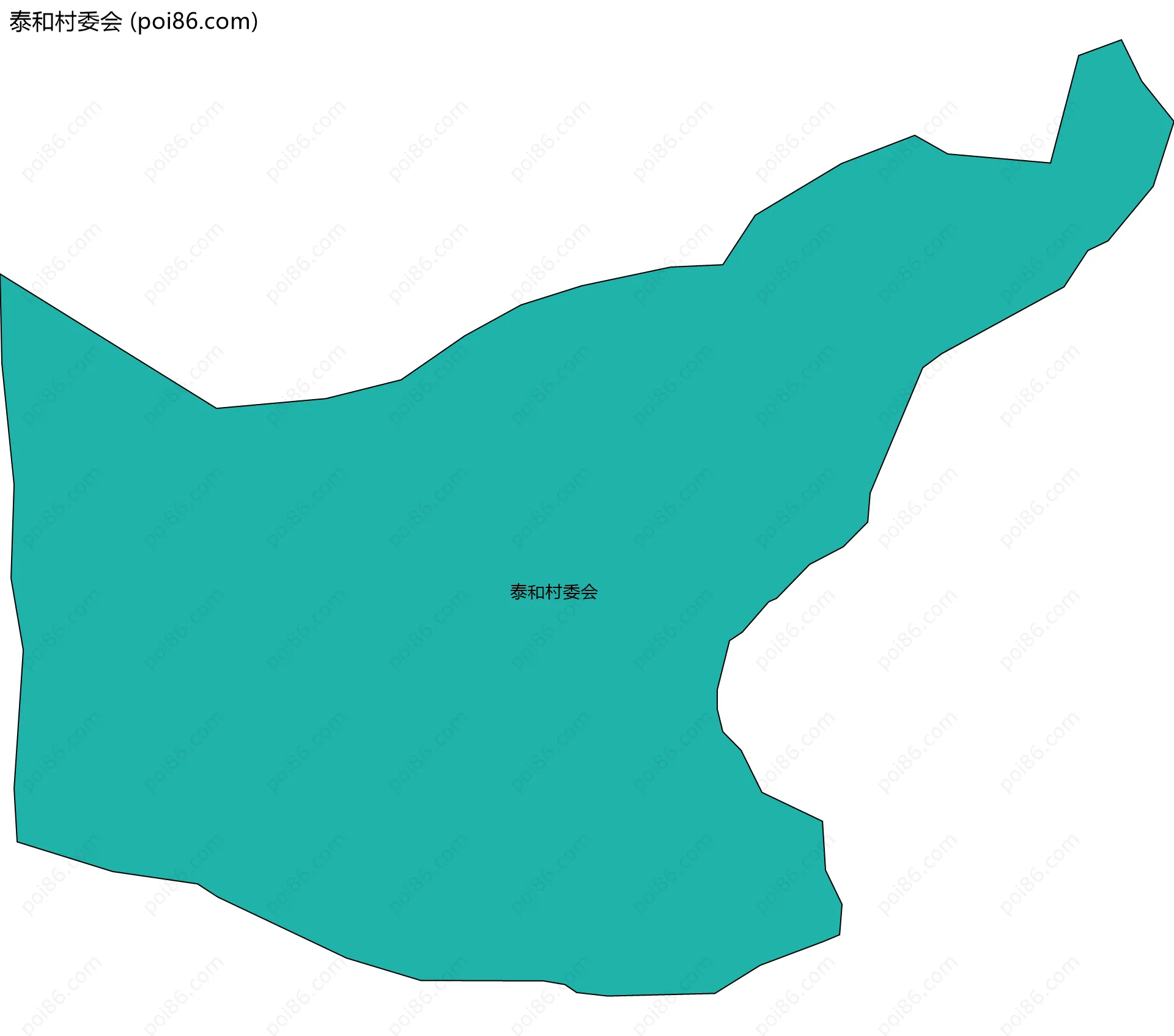泰和村委会边界地图