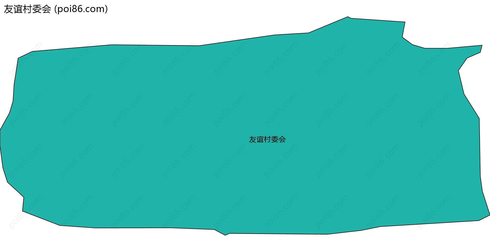 友谊村委会边界地图