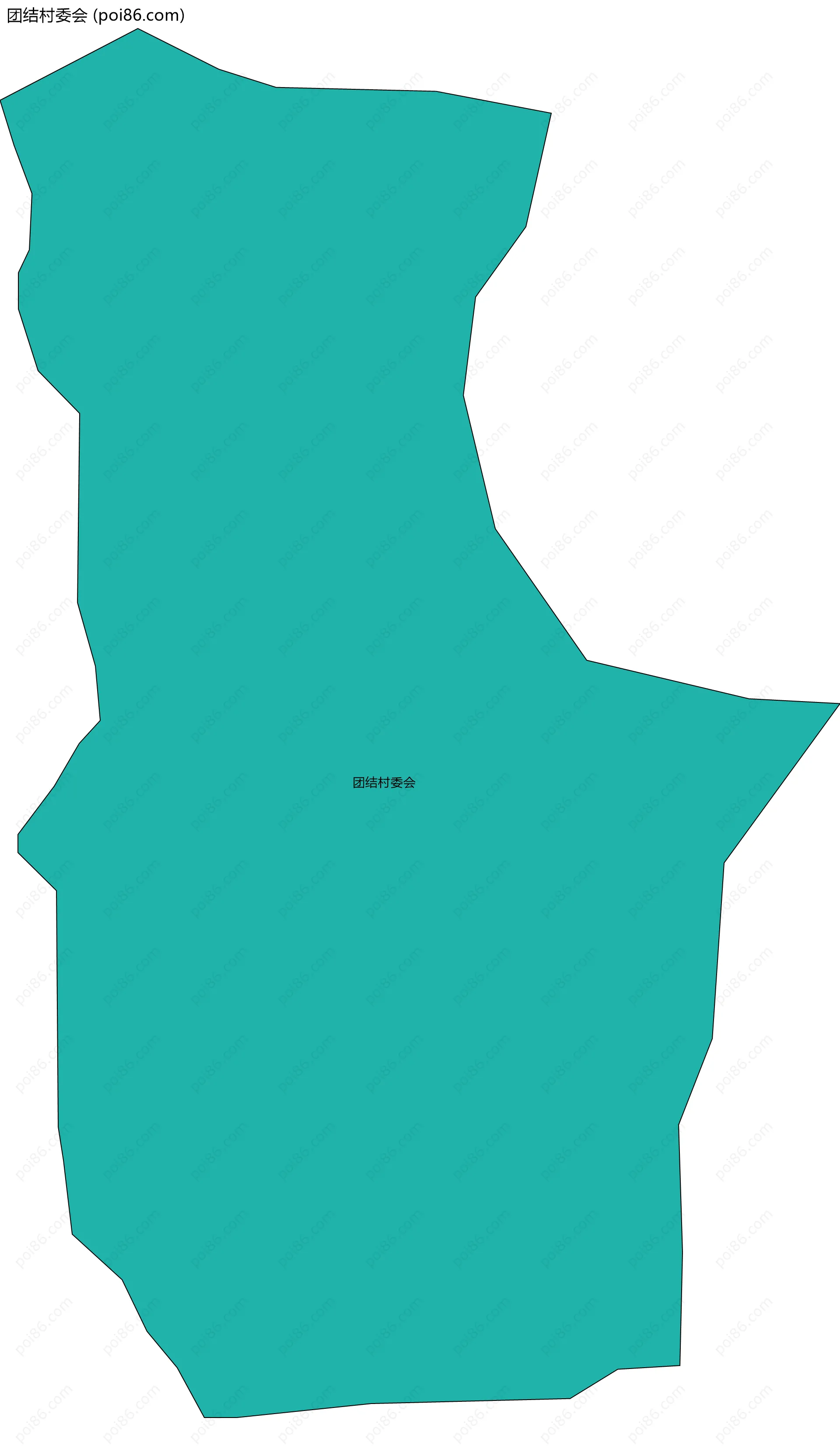 团结村委会边界地图