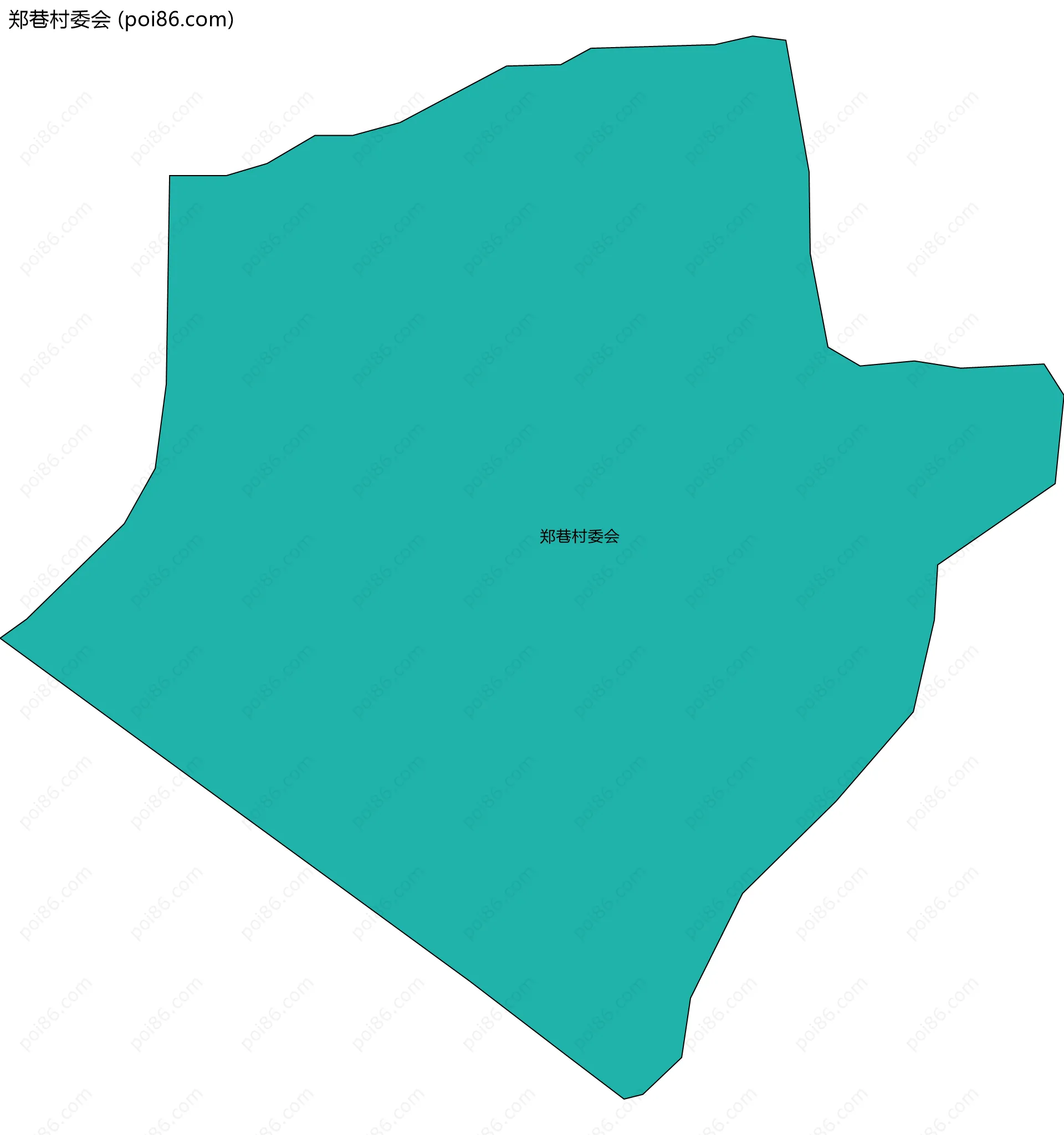 郑巷村委会边界地图