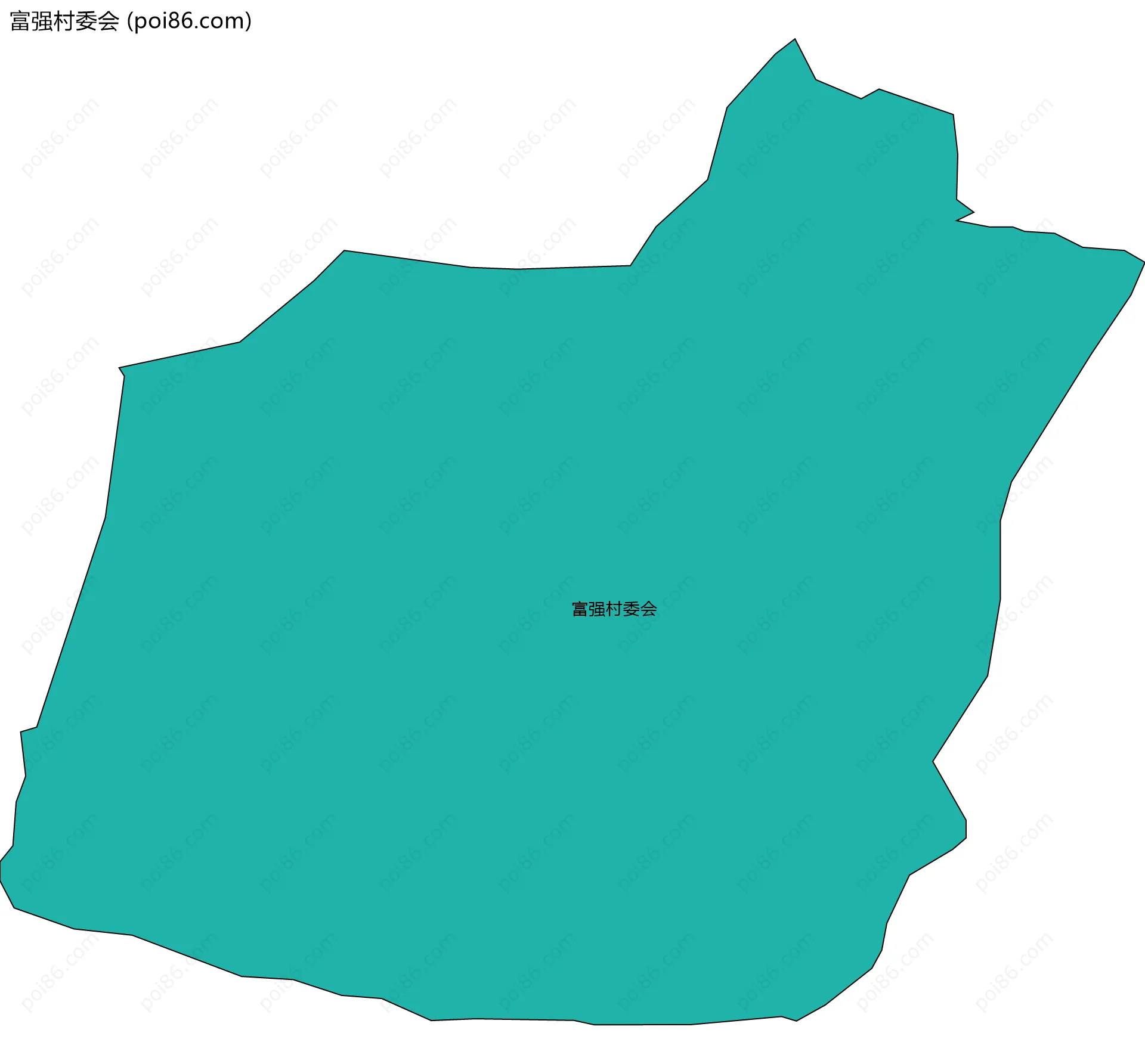 富强村委会边界地图