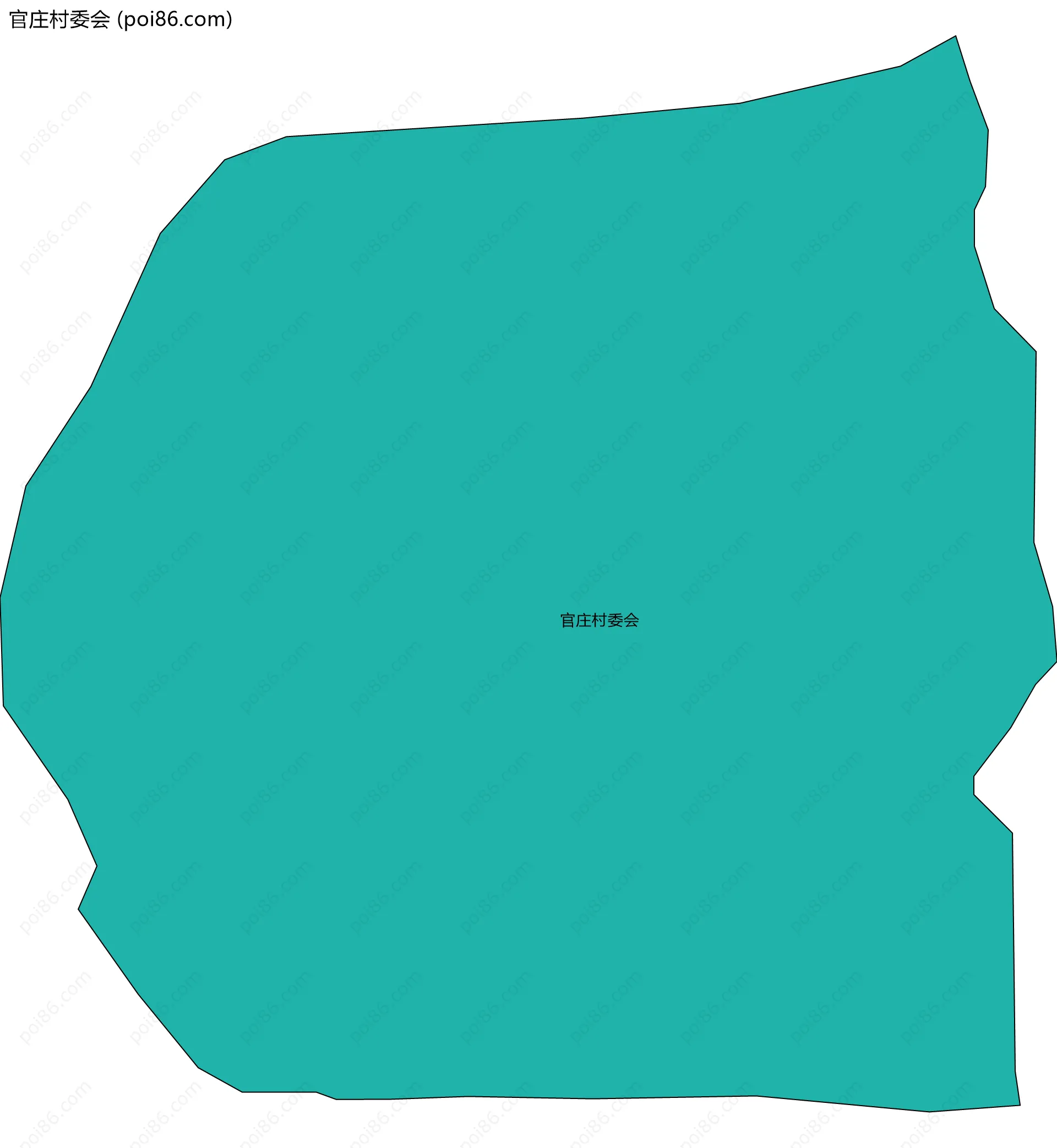 官庄村委会边界地图