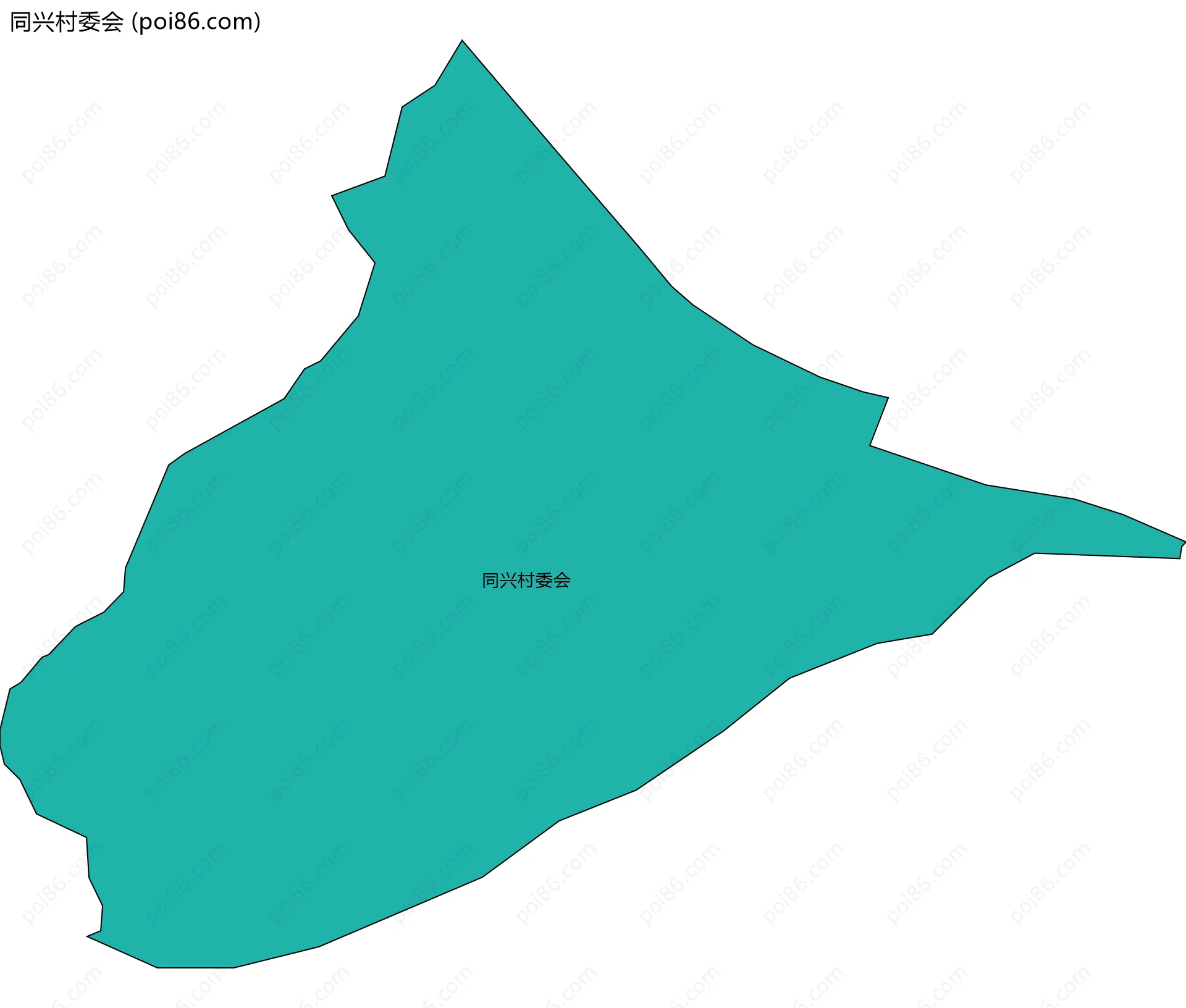 同兴村委会边界地图