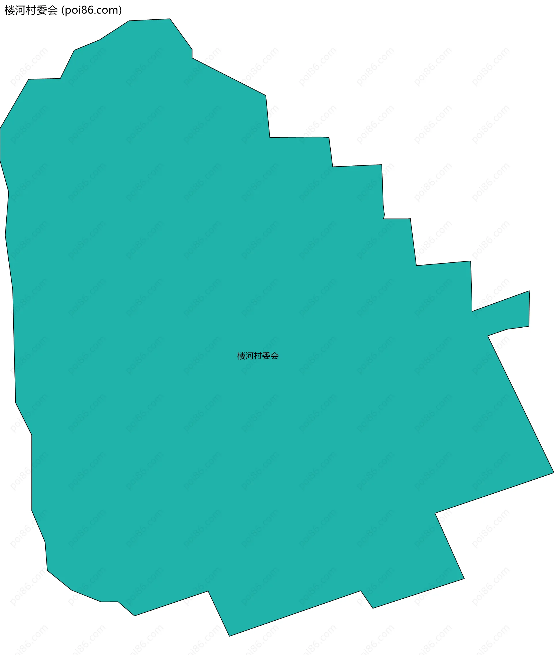 楼河村委会边界地图