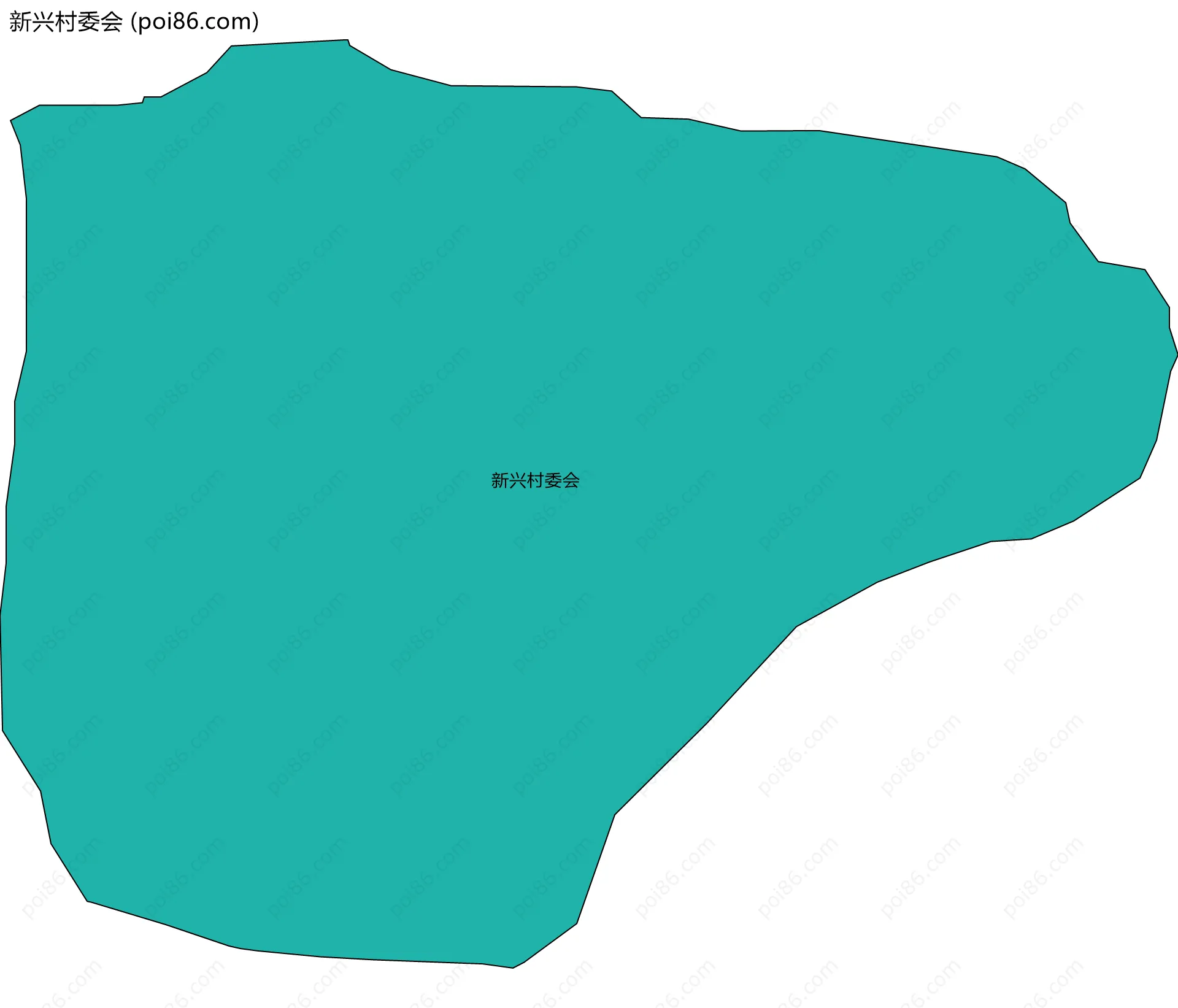 新兴村委会边界地图