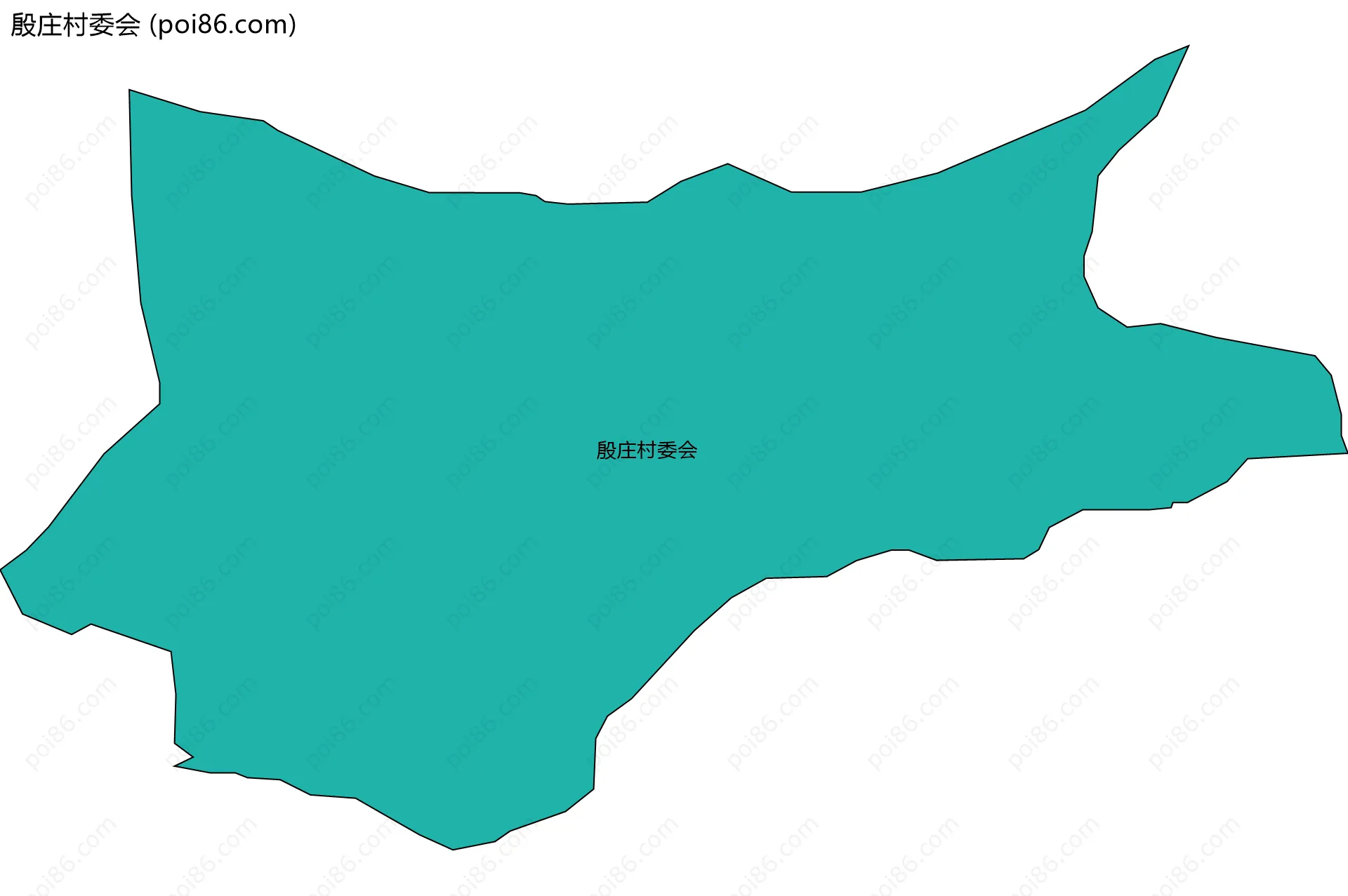 殷庄村委会边界地图