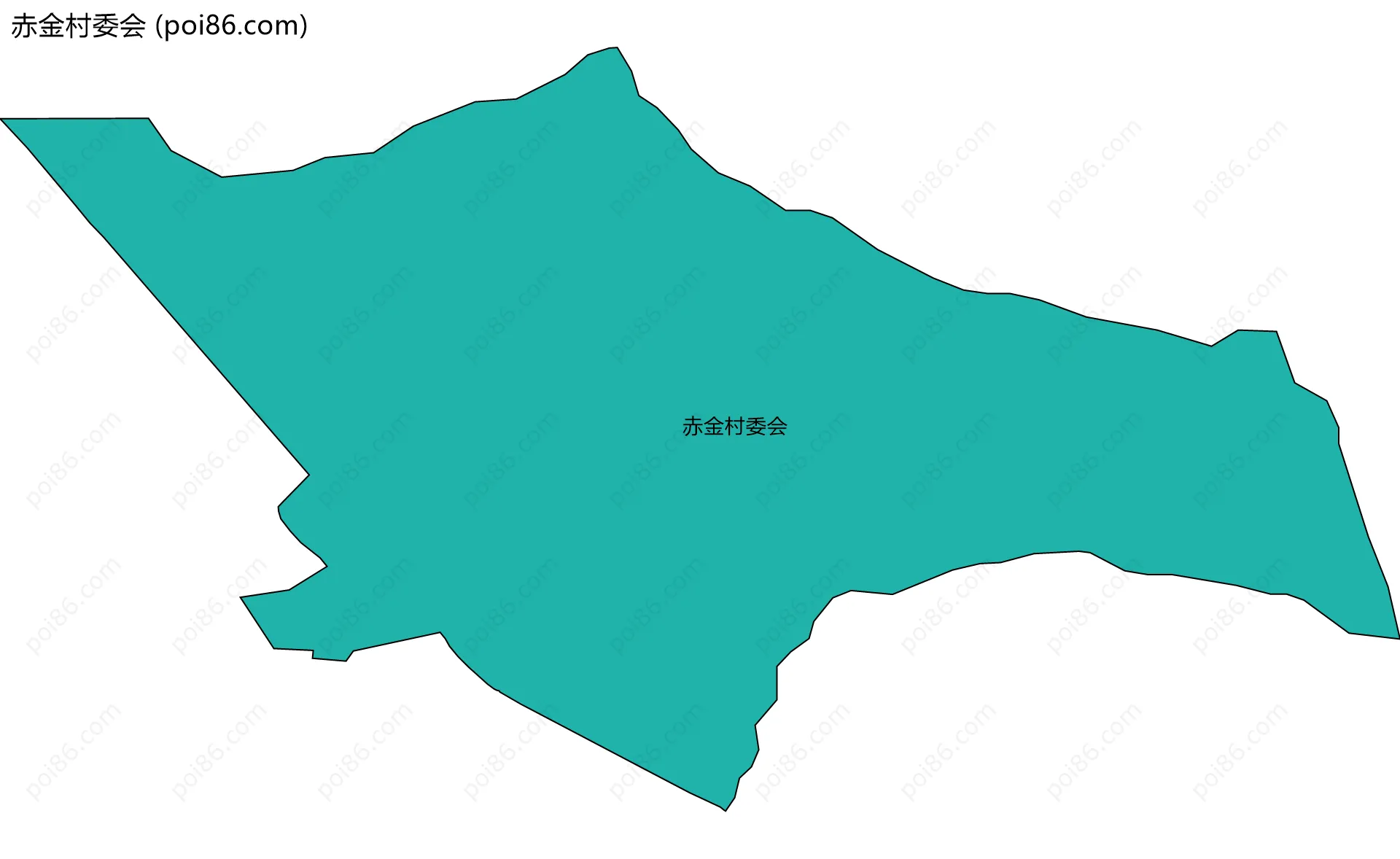 赤金村委会边界地图
