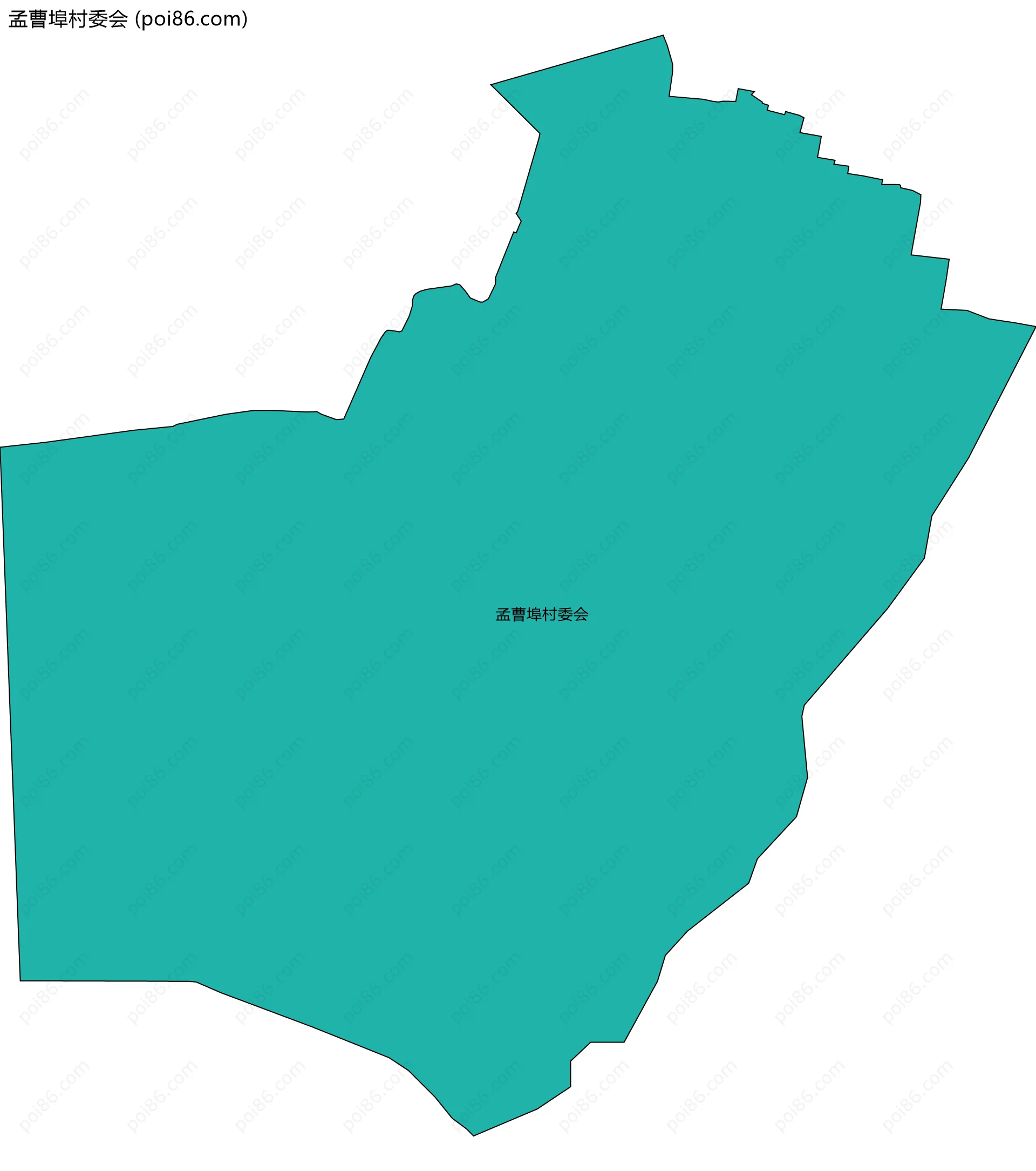 孟曹埠村委会边界地图