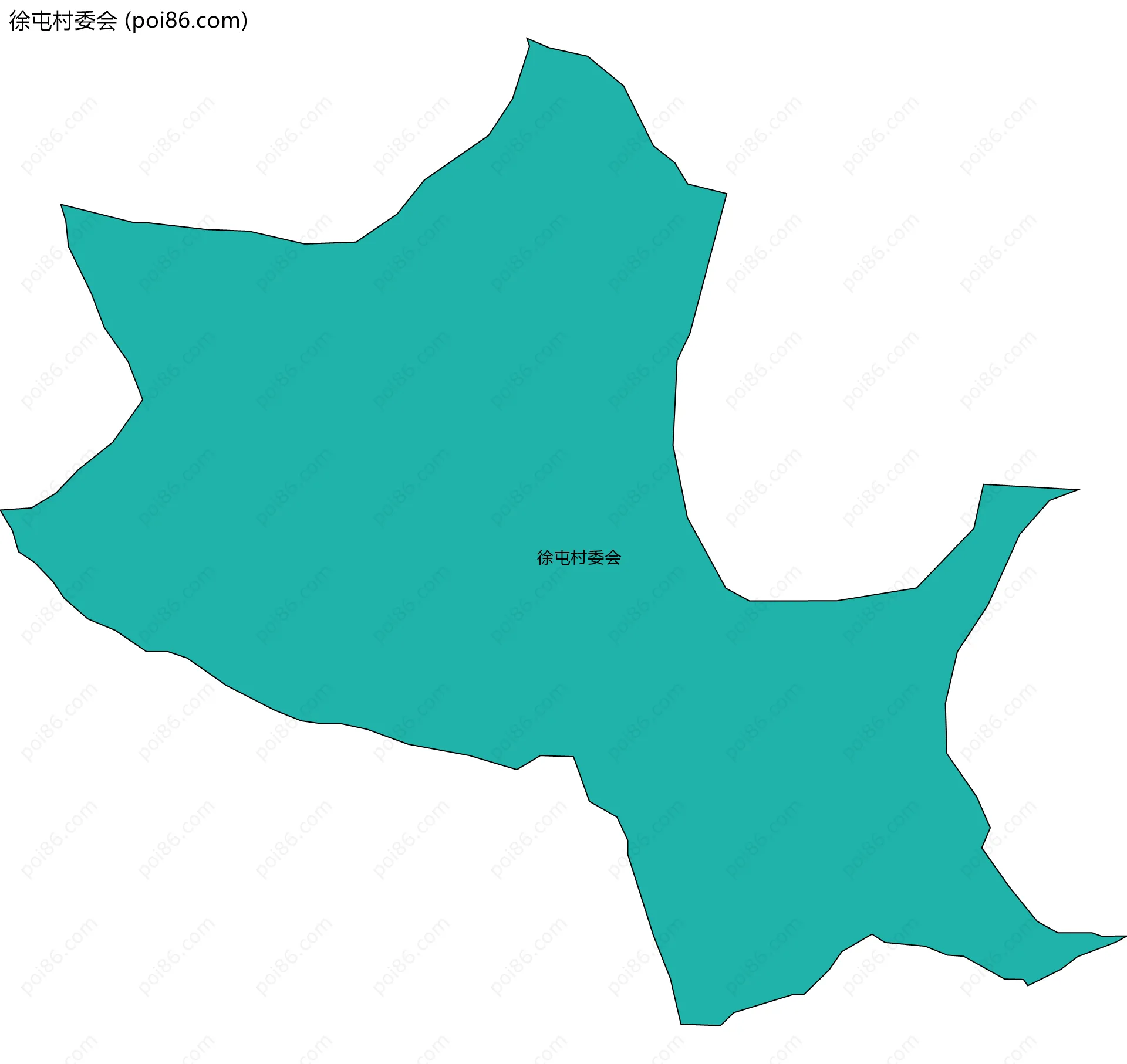 徐屯村委会边界地图