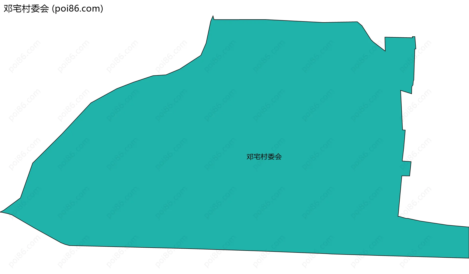 邓宅村委会边界地图
