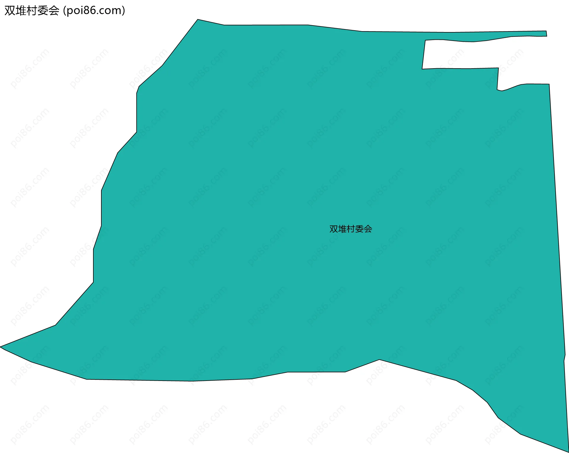 双堆村委会边界地图