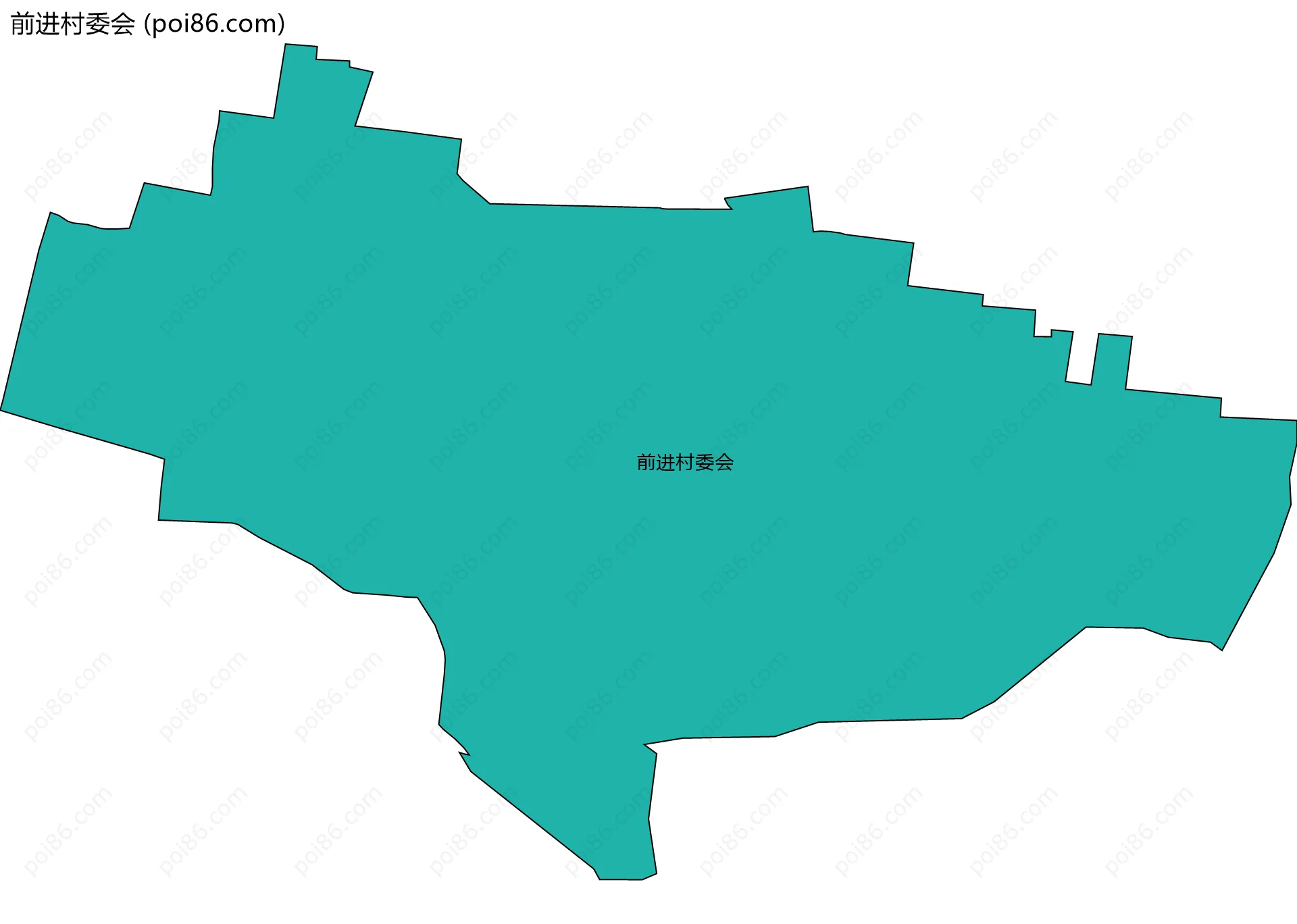 前进村委会边界地图