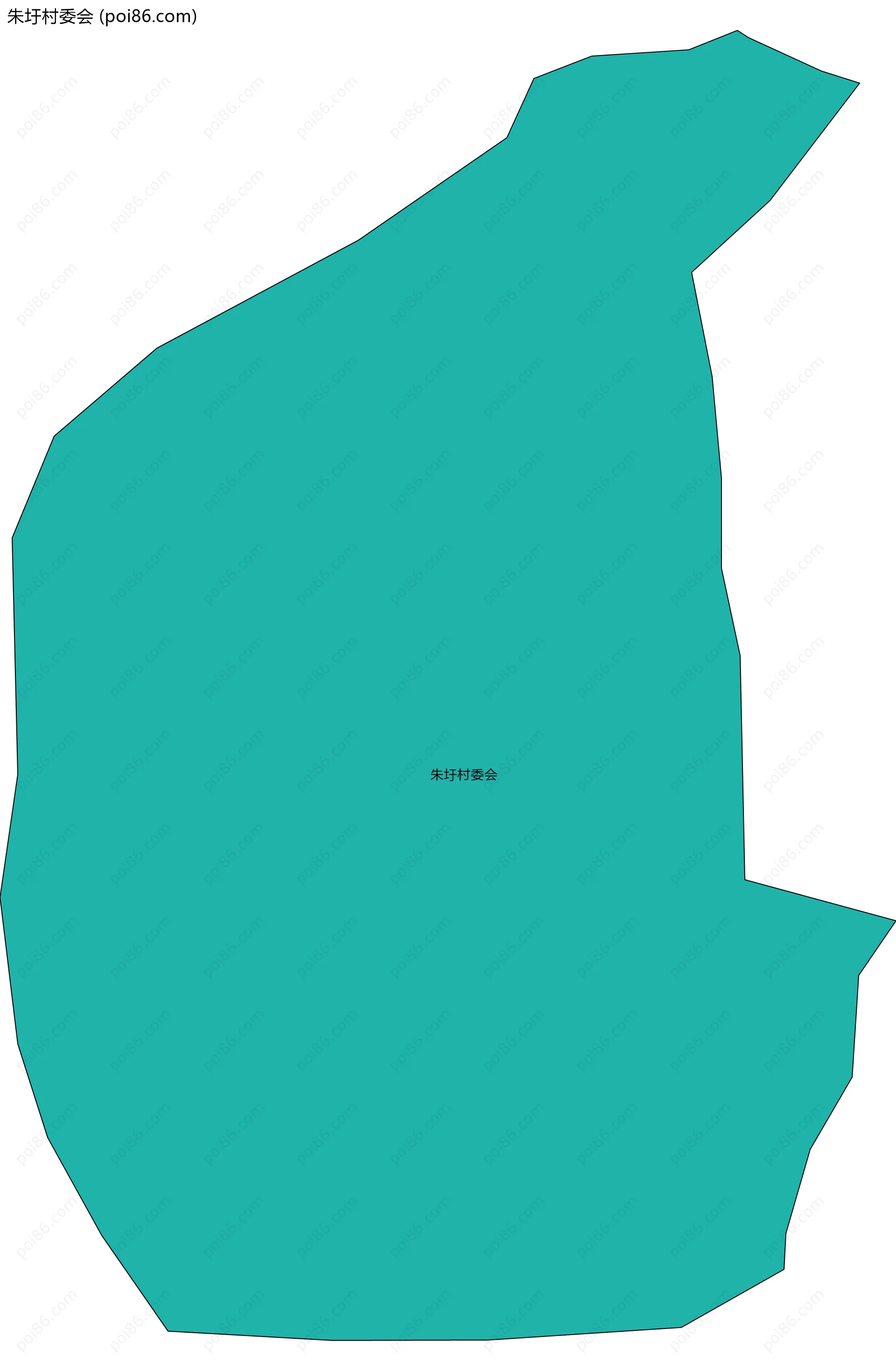 朱圩村委会边界地图