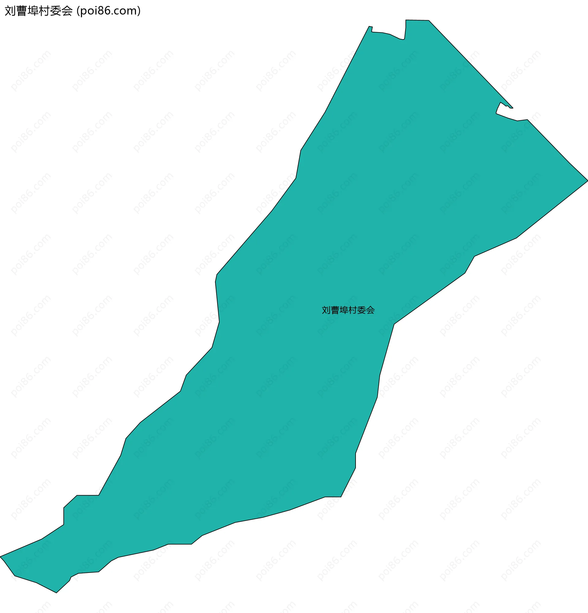 刘曹埠村委会边界地图
