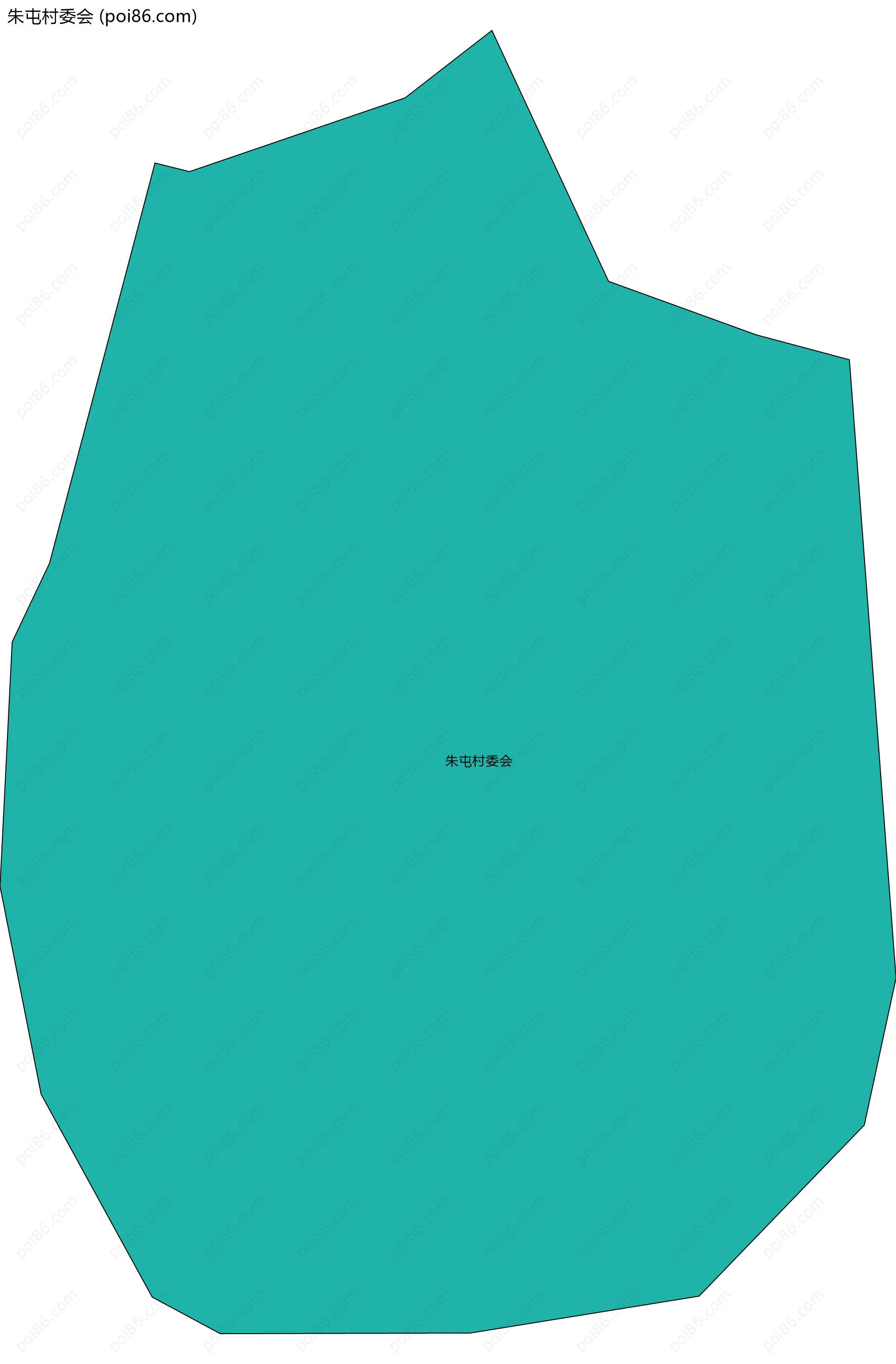 朱屯村委会边界地图