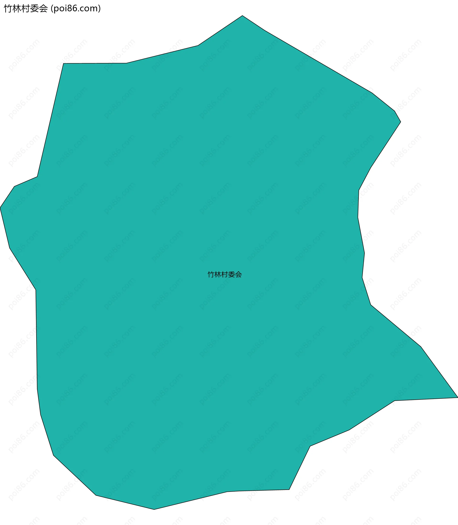 竹林村委会边界地图