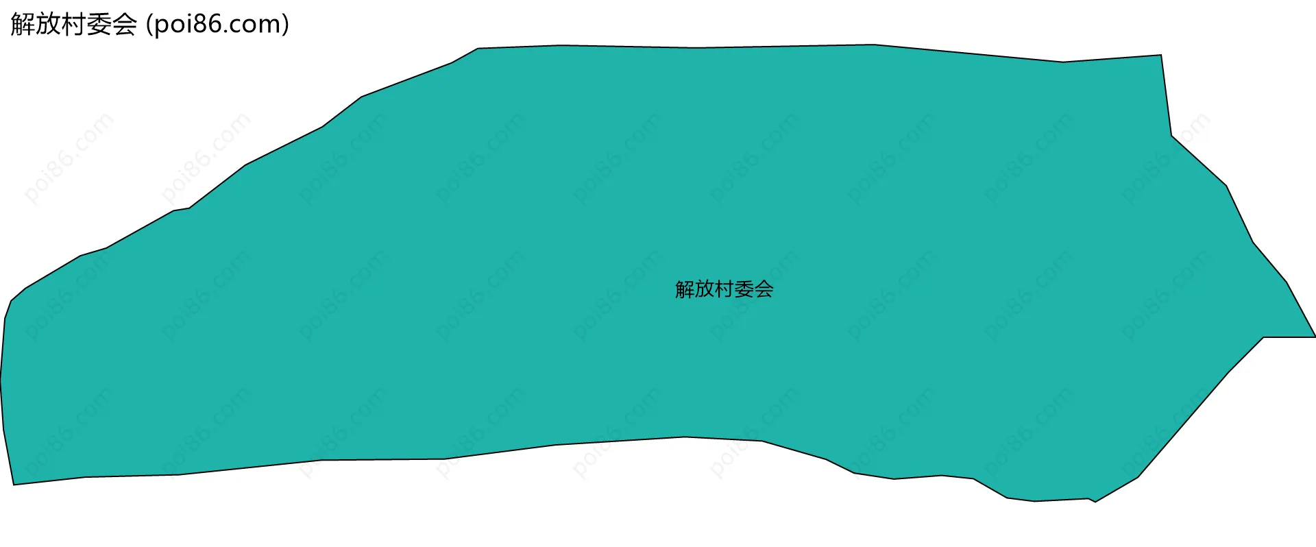 解放村委会边界地图