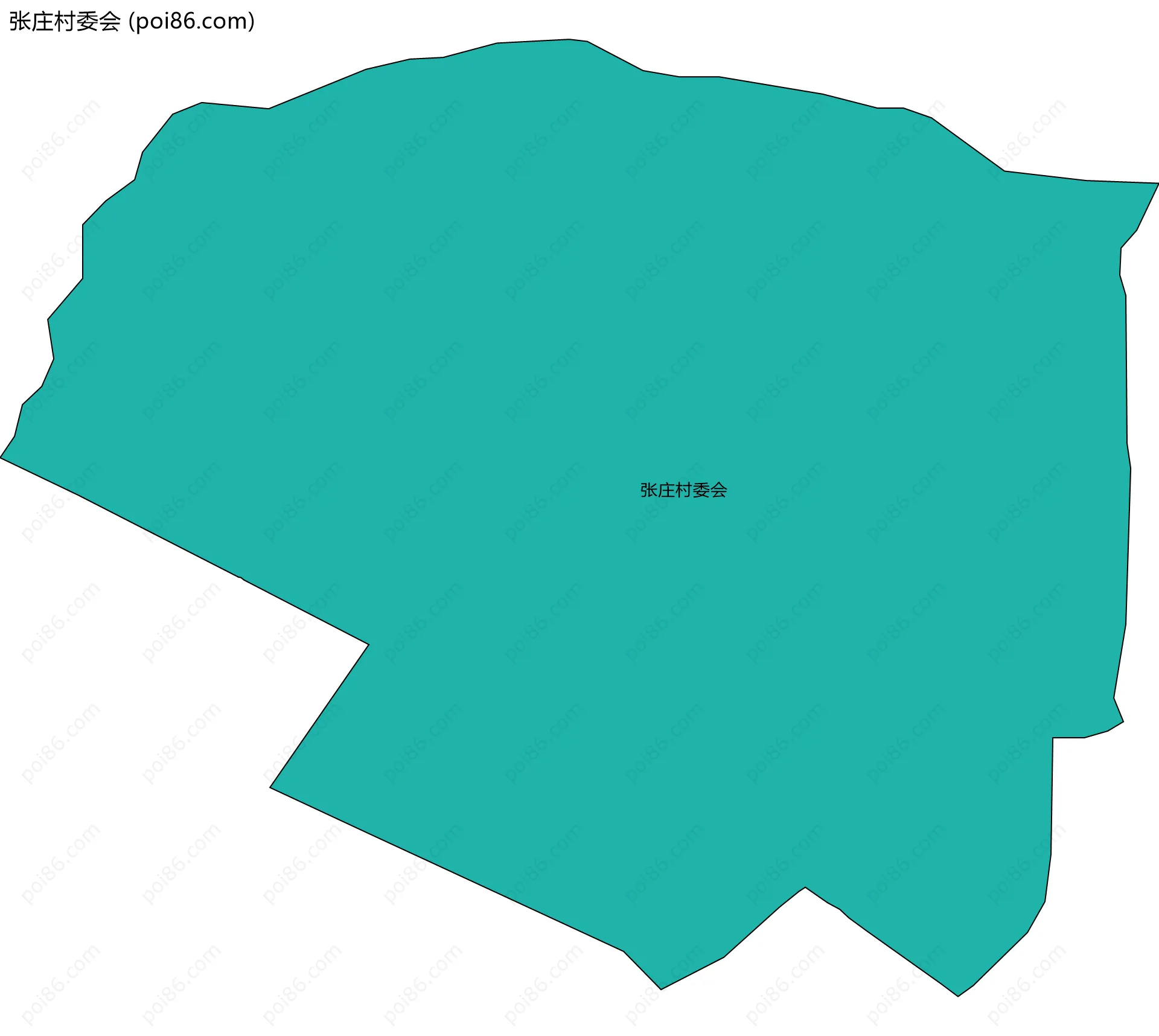 张庄村委会边界地图