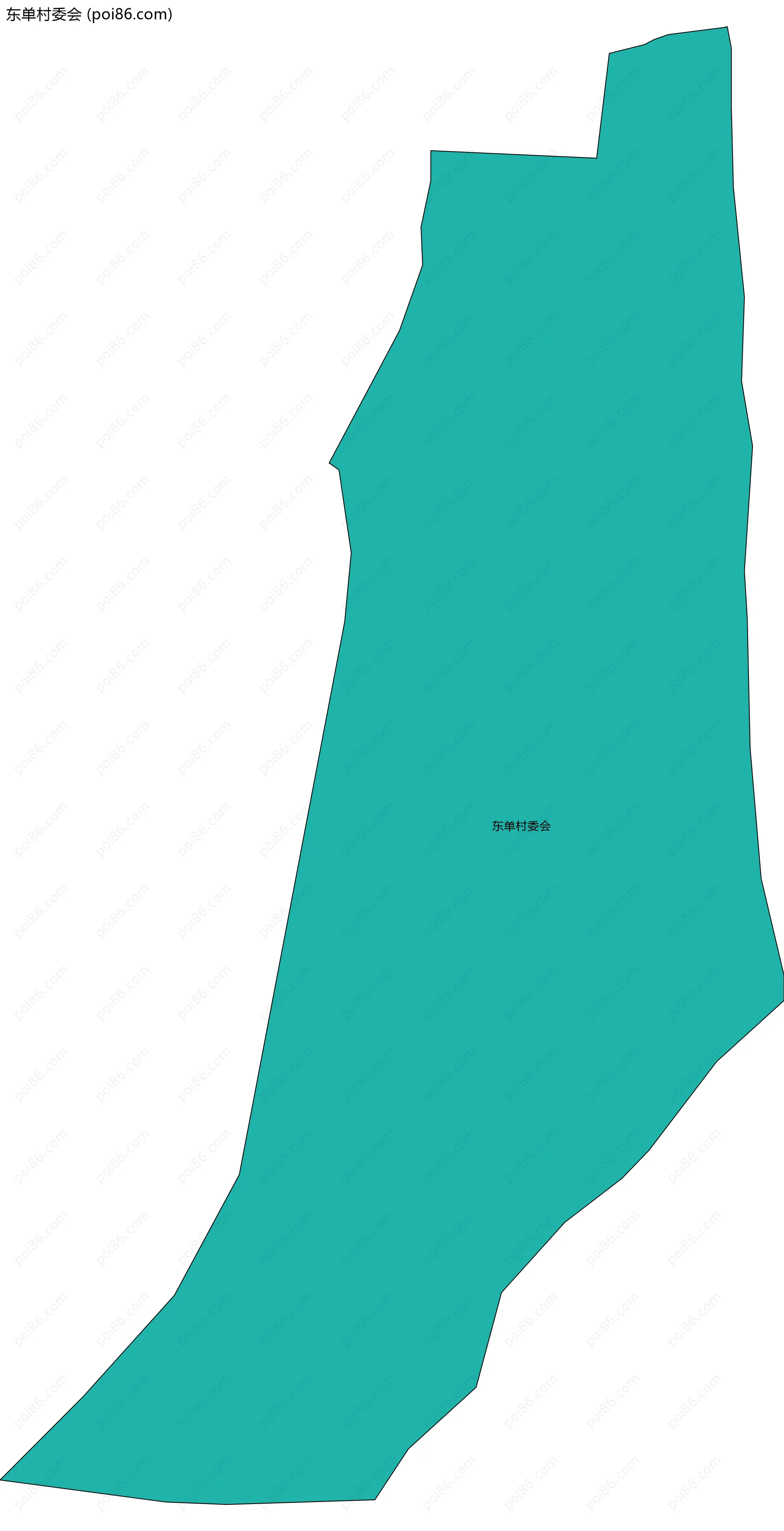 东单村委会边界地图