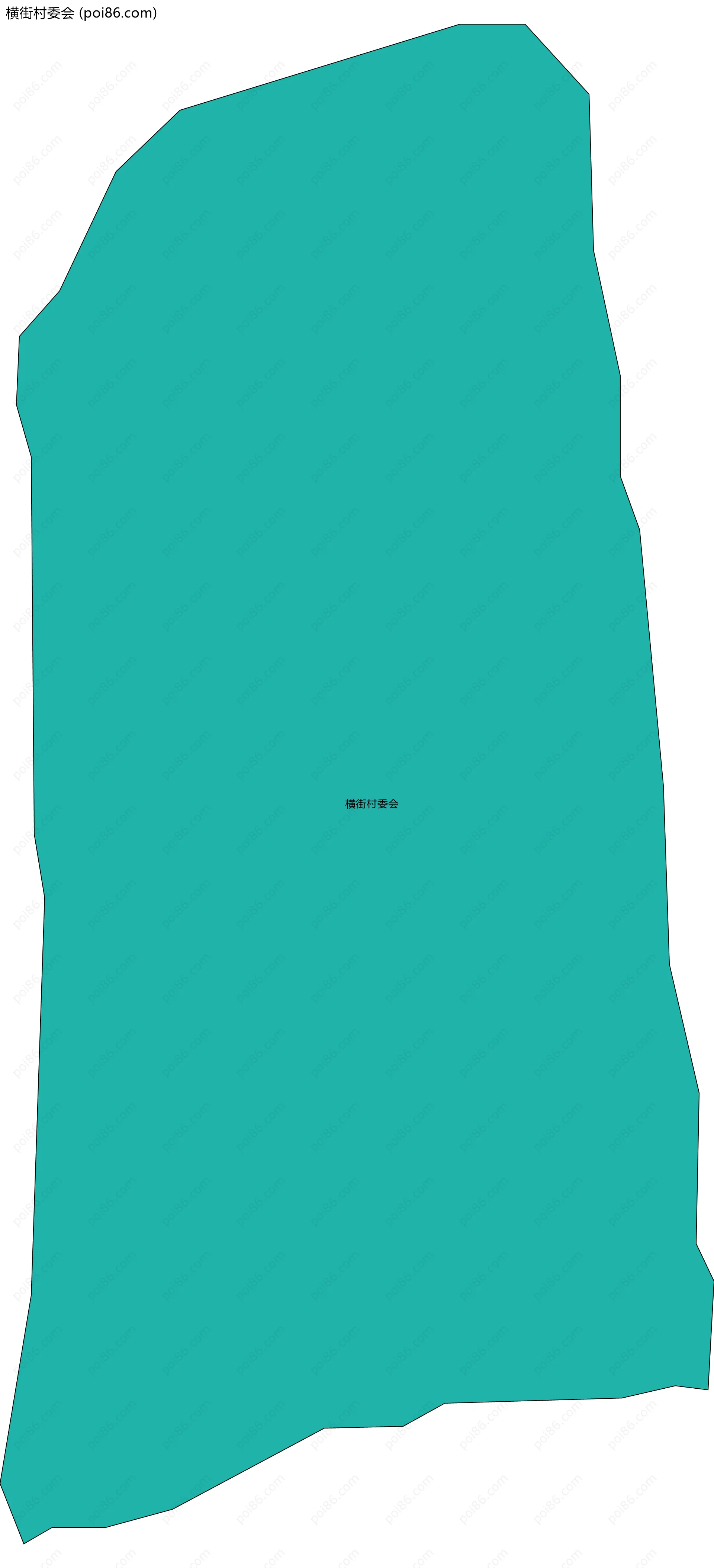 横街村委会边界地图