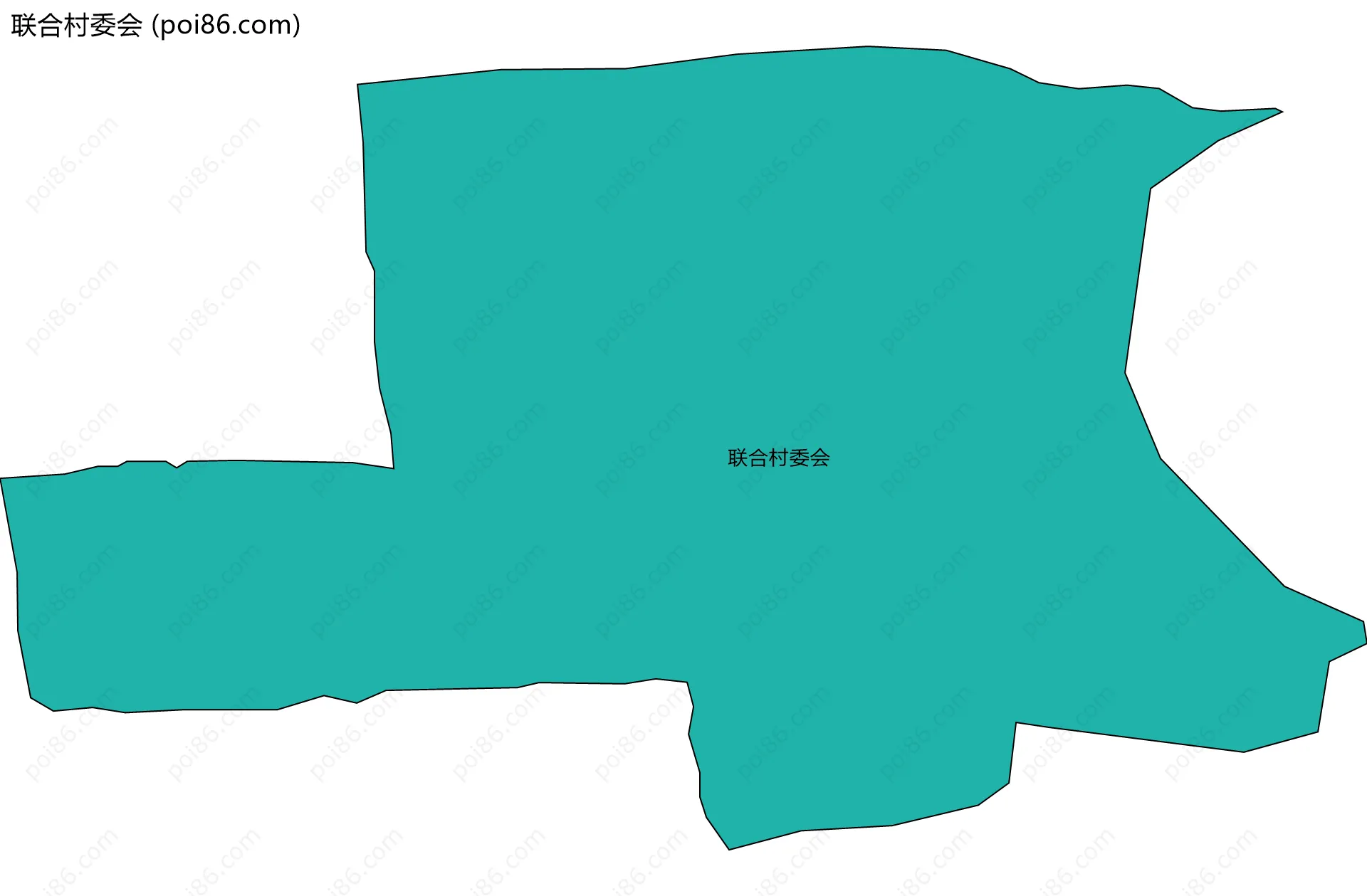 联合村委会边界地图