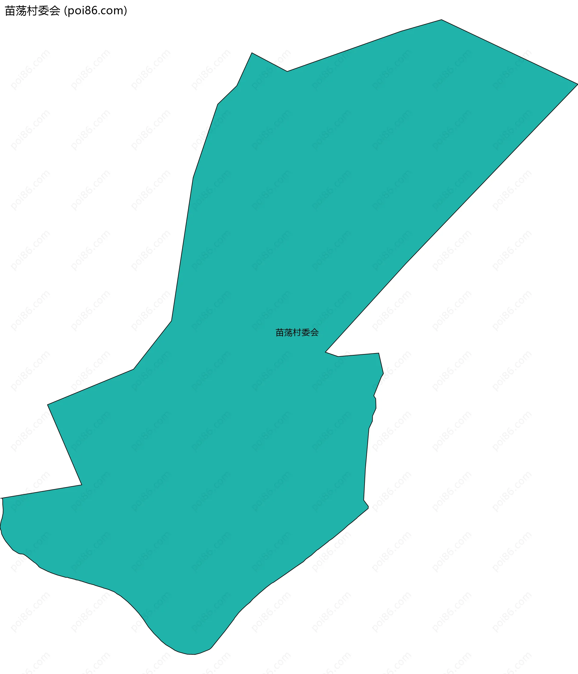 苗荡村委会边界地图