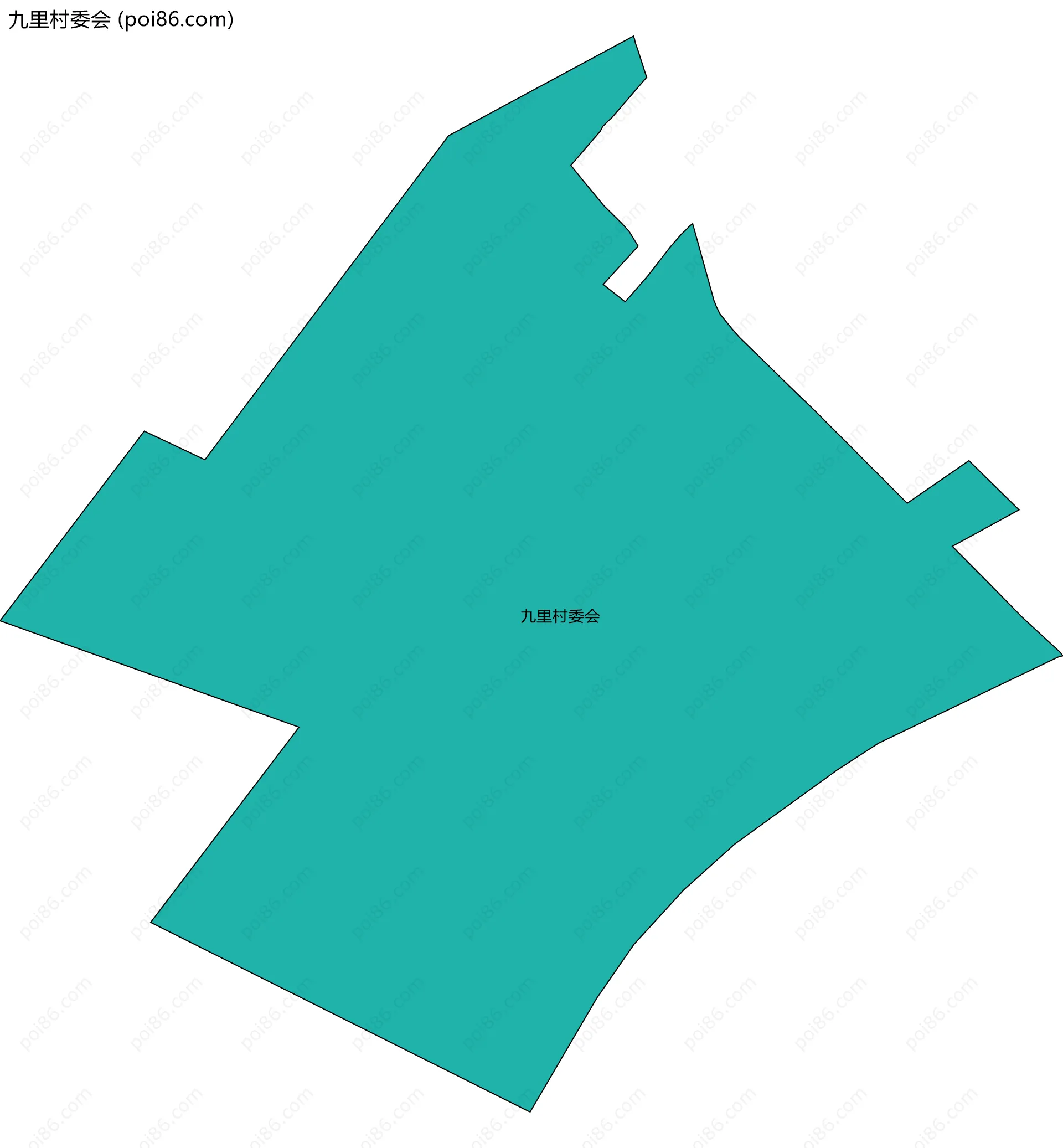 九里村委会边界地图