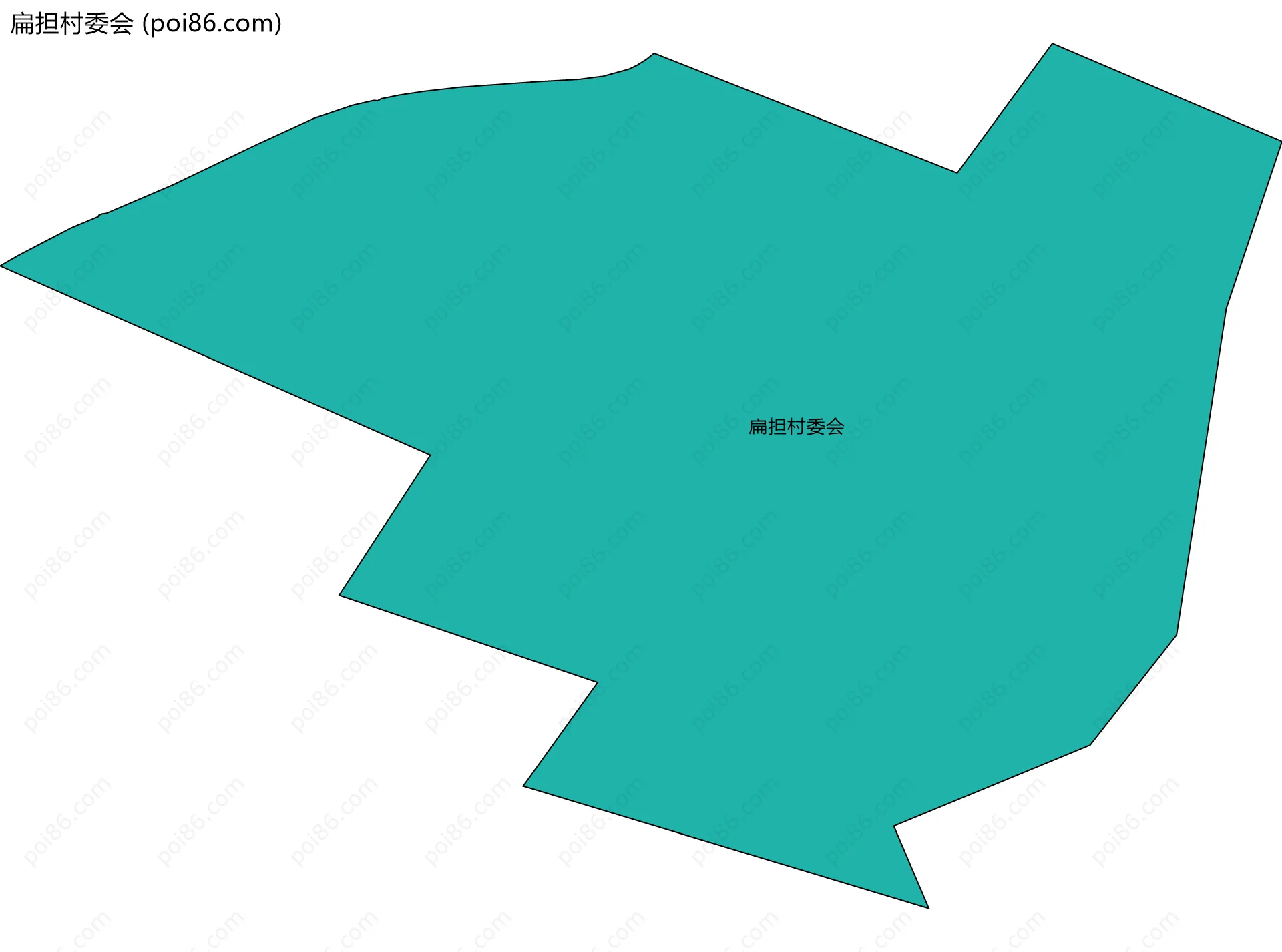 扁担村委会边界地图