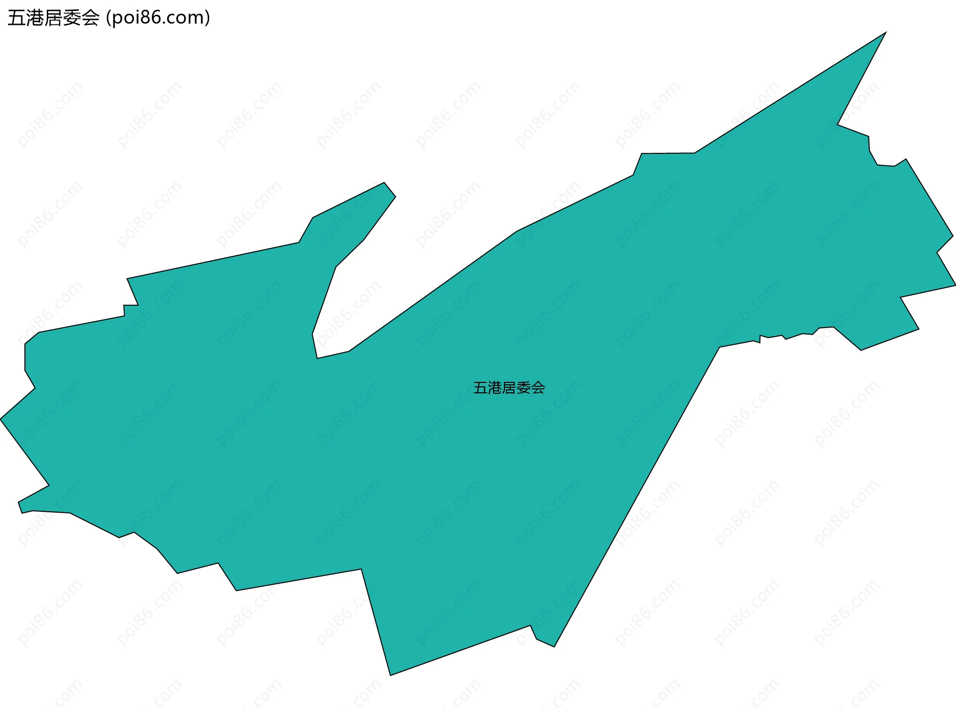 五港居委会边界地图