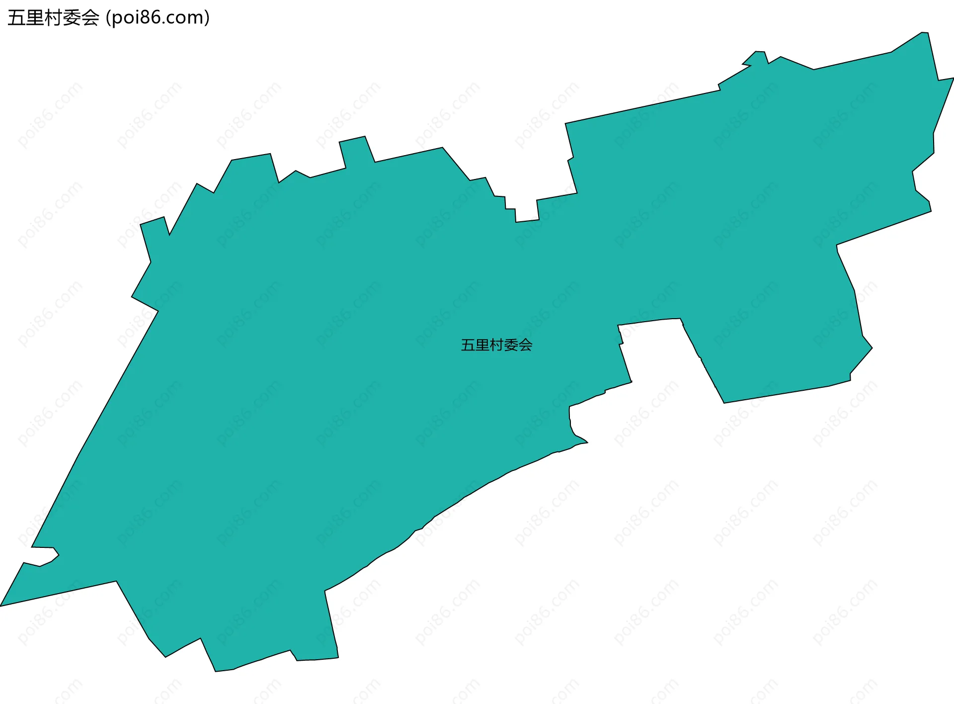 五里村委会边界地图