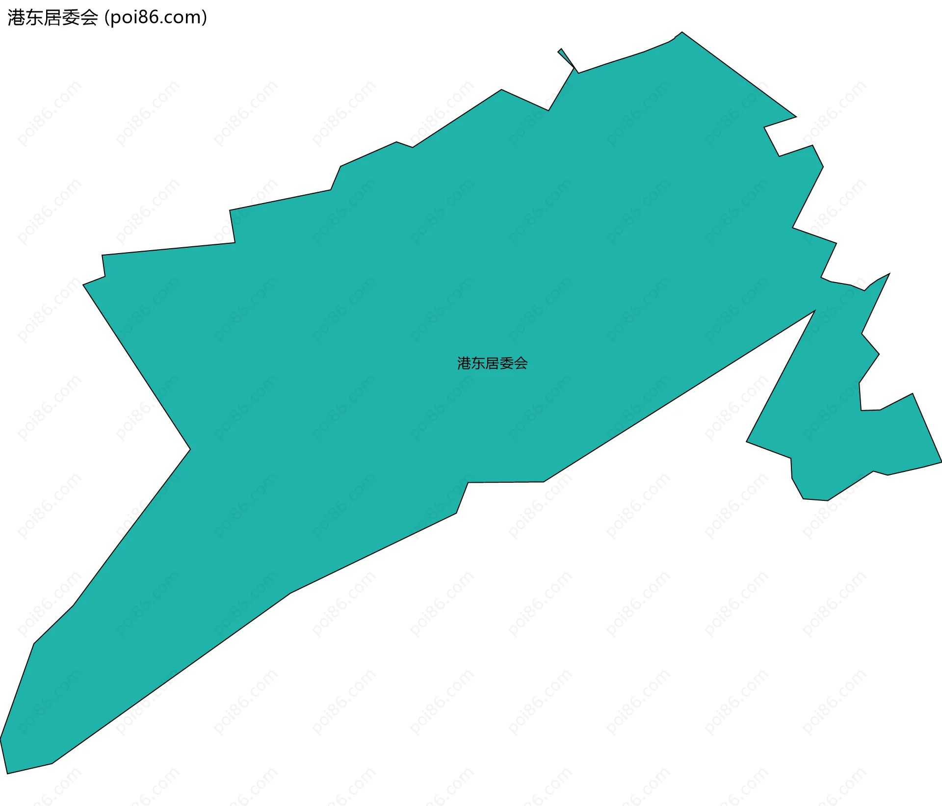 港东居委会边界地图