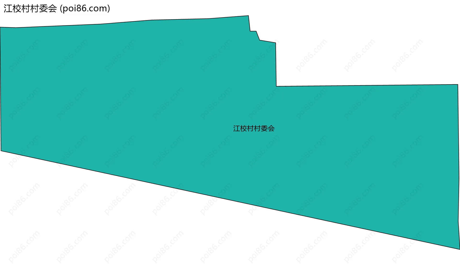 江校村村委会边界地图