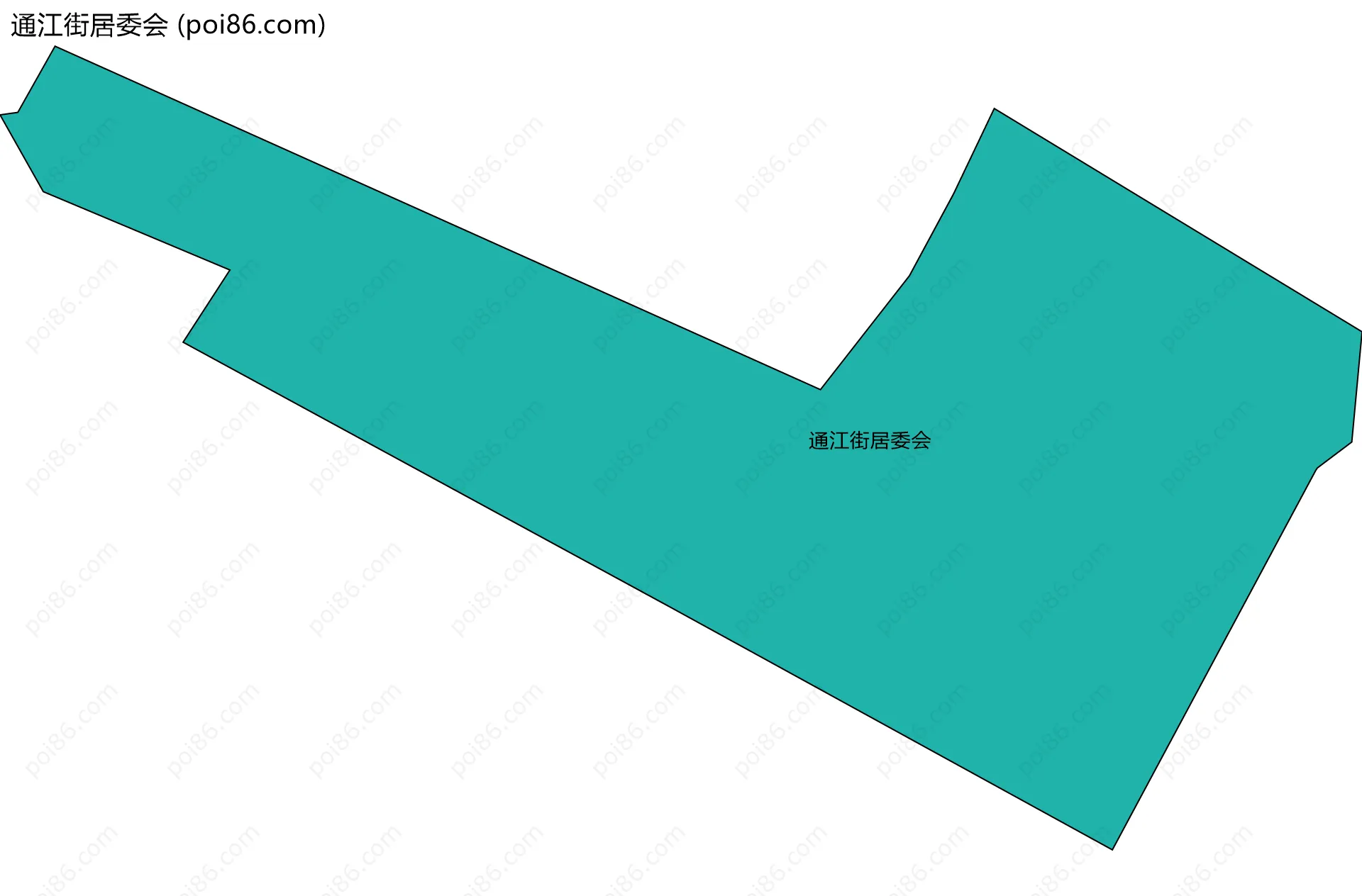 通江街居委会边界地图