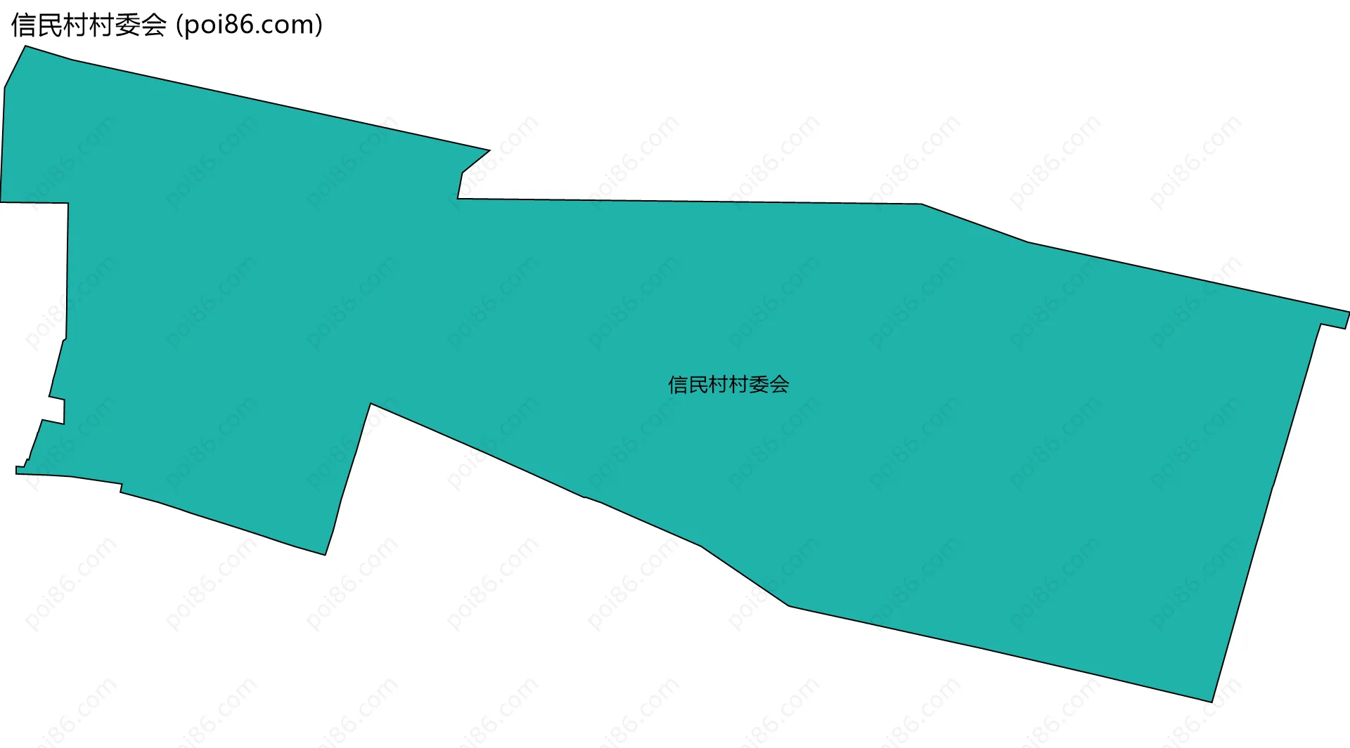 信民村村委会边界地图